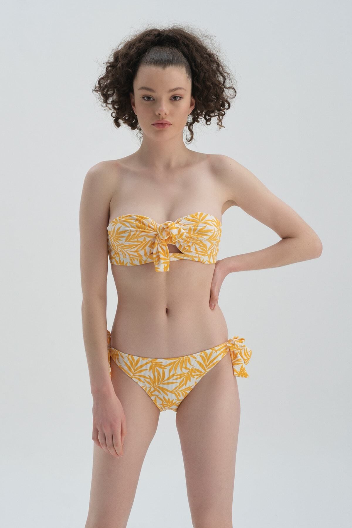 Dagi-Gelbe Bikinihose mit normaler Taille 5