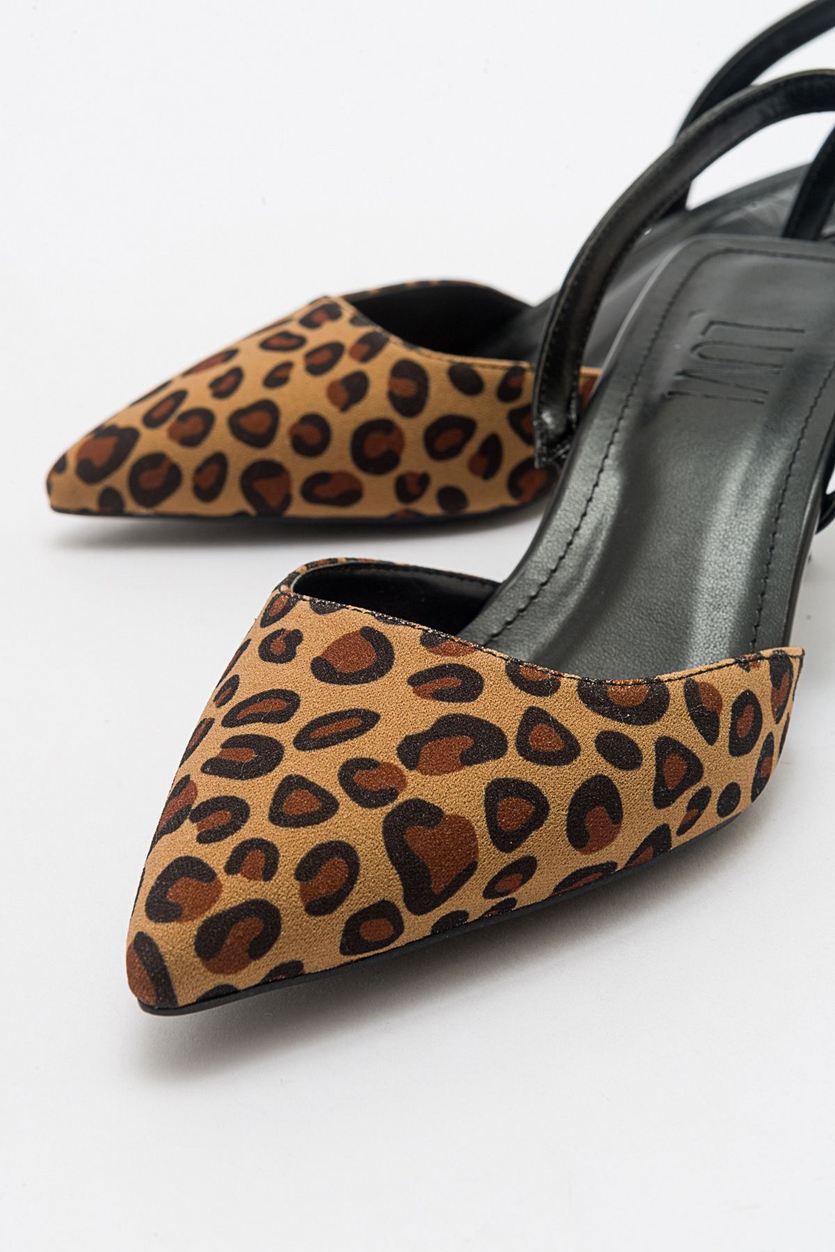 استیلتو سیاه زنانه کفش پاشنه الگوی زرد تخمدان luvishoes