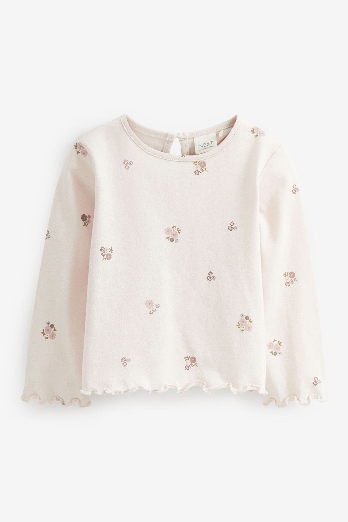 Next Baby-Pantaloni din velur ecru din bumbac Jachetă de pluș Borg Body 3 piese Partea de jos și de sus 3