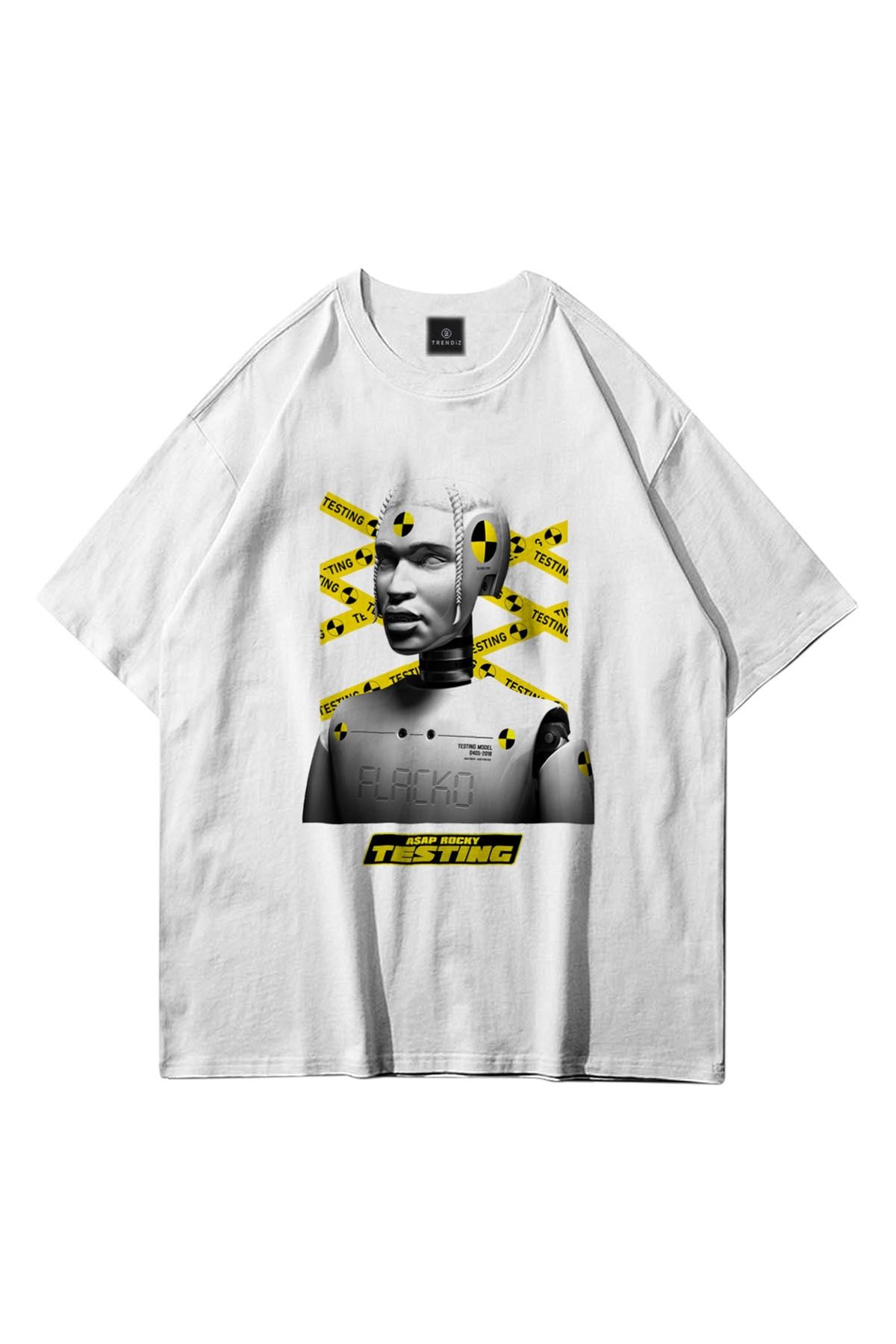 Asap rocky white shirt online