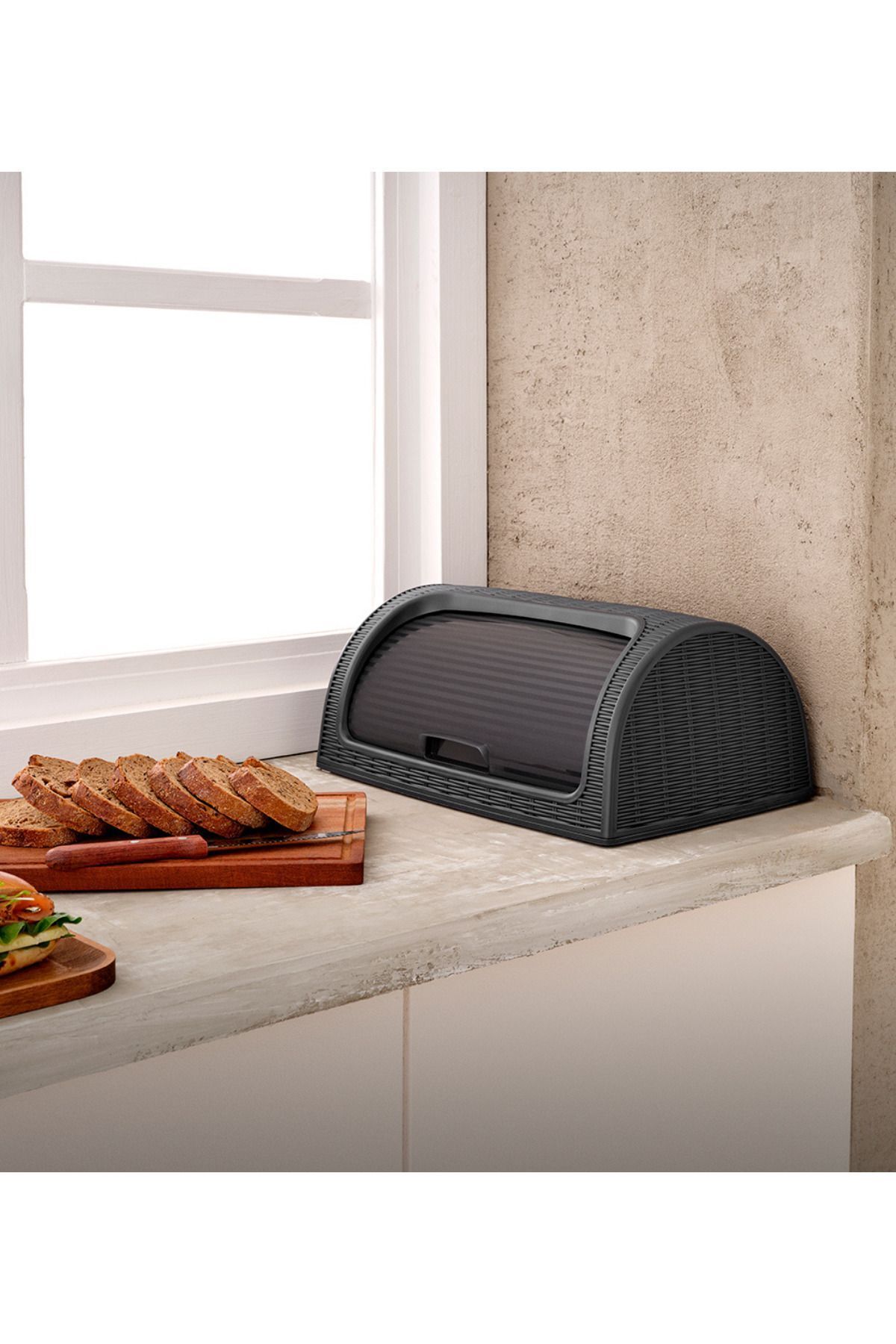 PONÇİK STORE-Bread Box Sliding Bread Cabinet 3