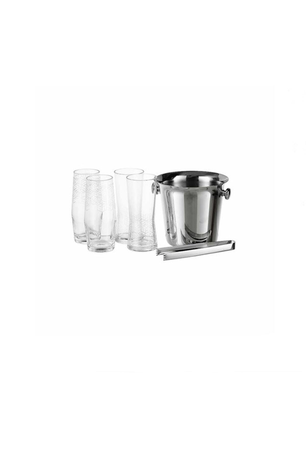 Paşabahçe 4 Bardaklı Buz Kovalı Rakı Seti 205cc - Fiyatı, Yorumları