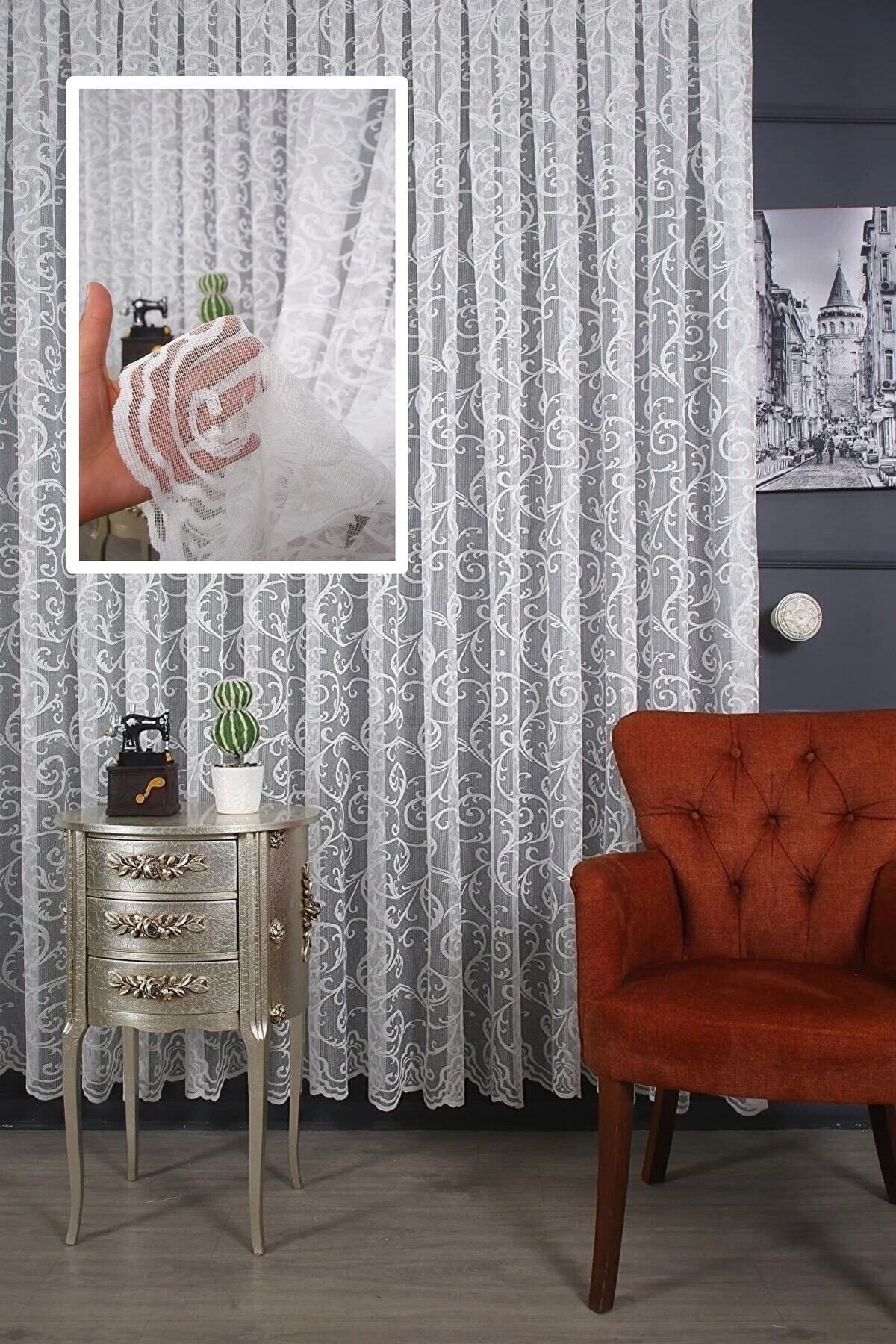 Shawl Knitted Tulle Curtain, (1/3) Frequent Pleat,