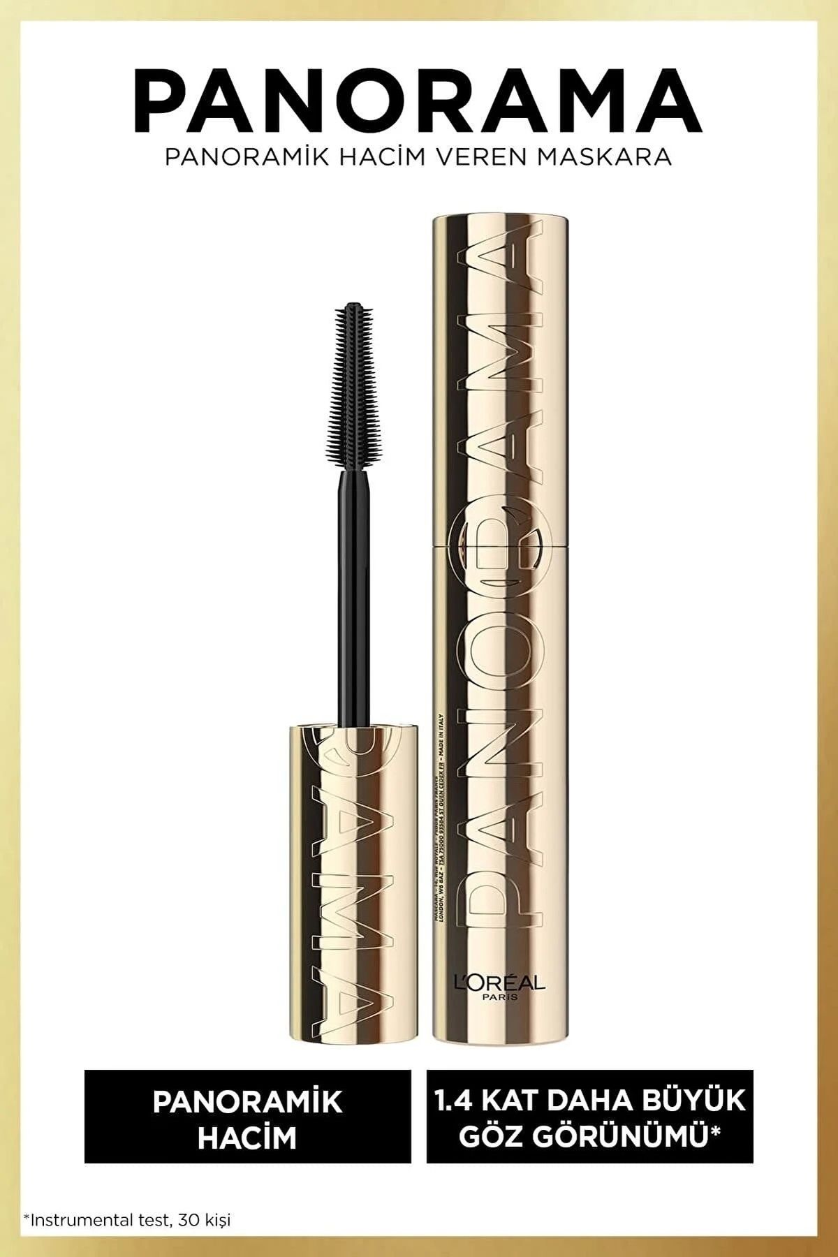 ریمل حجم دهنده Panorama Black & Instant Anti Age Eraser Concealer-01 Light 2-Pece Eye Makeup L'Oreal Paris