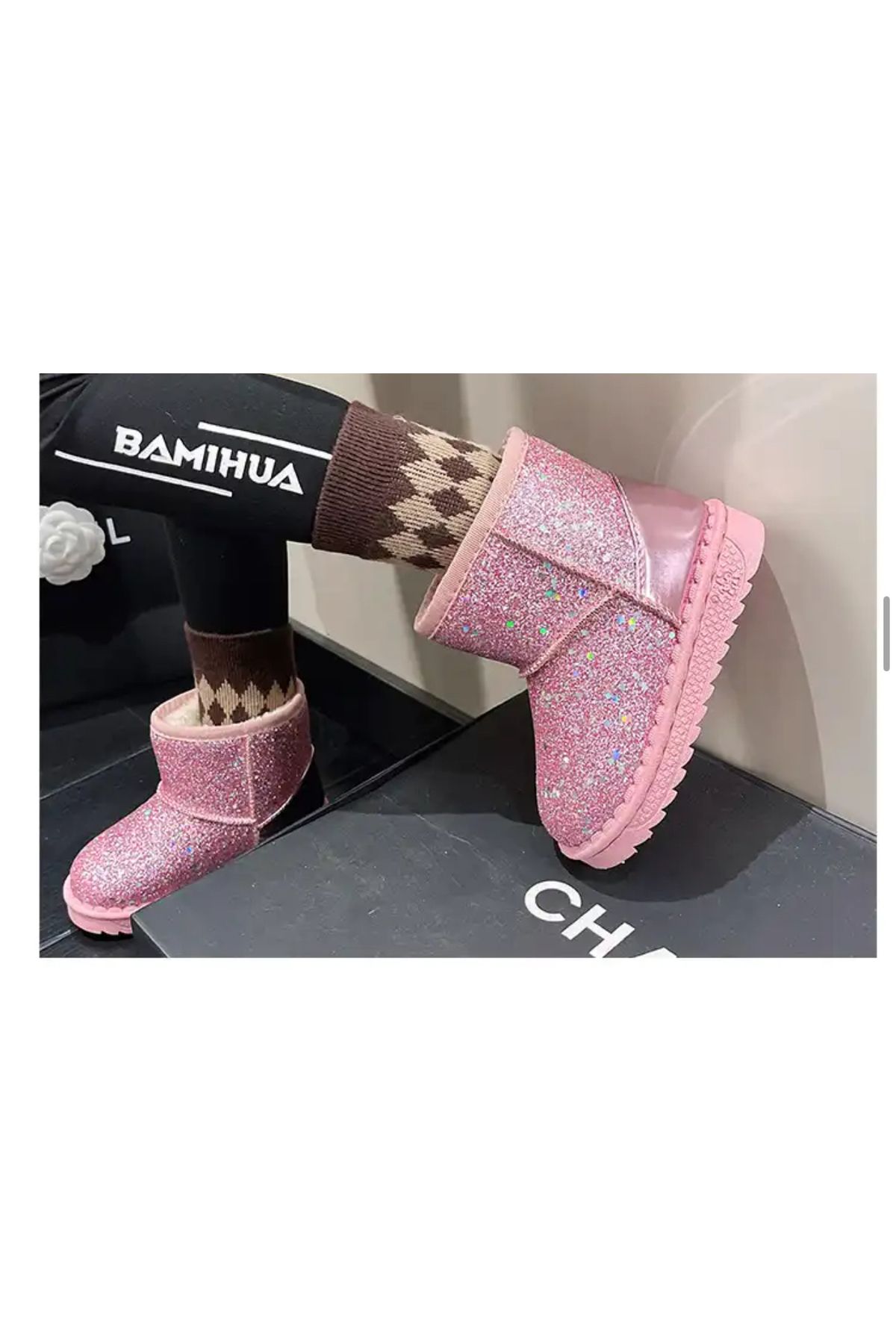 BATALLI-Shiny Glitter Children's Boots - Sequin Design 4