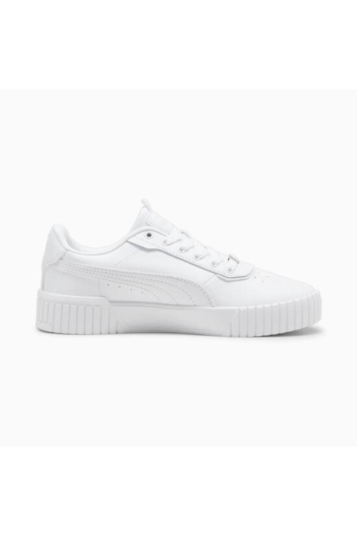 Puma-Γυναικεία casual παπούτσια Carina 2.0 Lux Λευκό-Γκρι 3