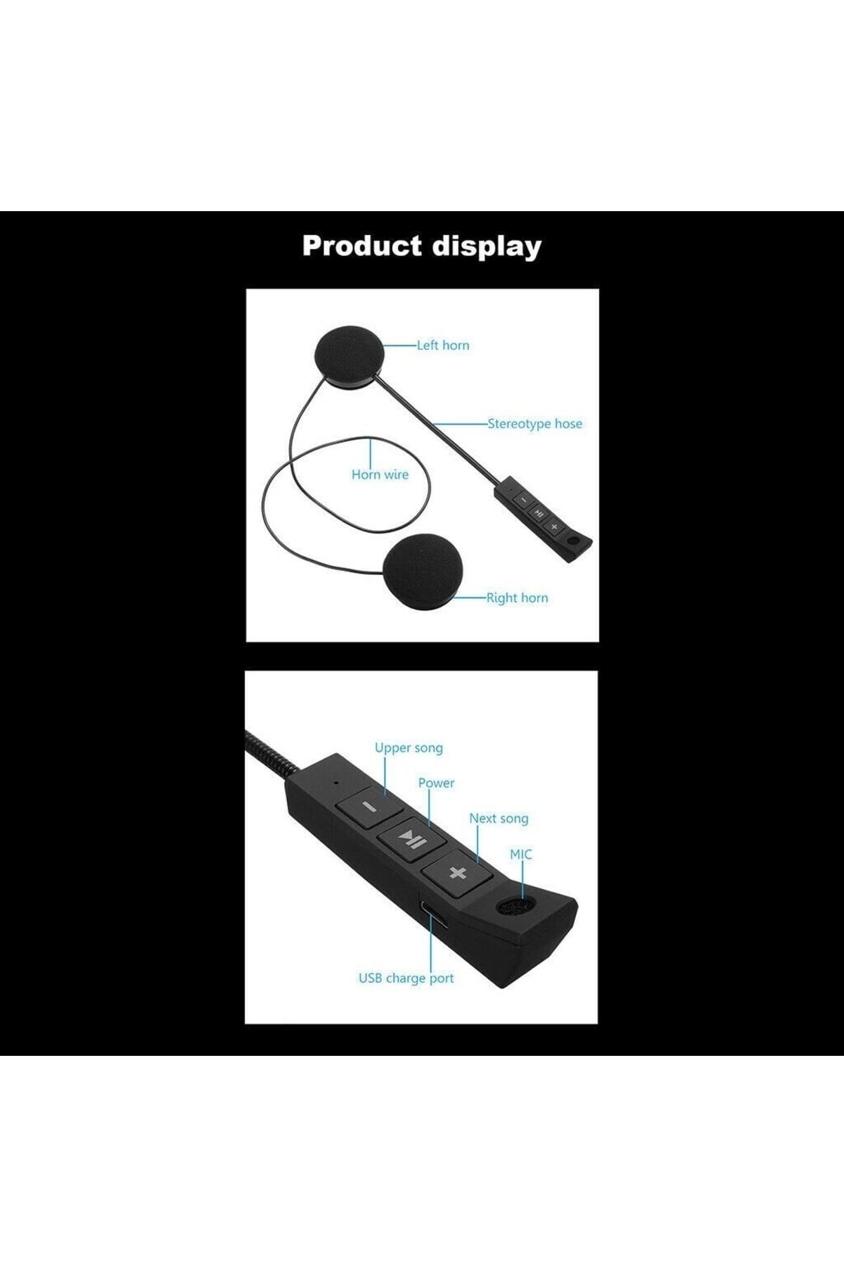 PİNK İTHALAT Wireless Earphone Bt11 Bluetooth Motosiklet Kask Kulaklığı