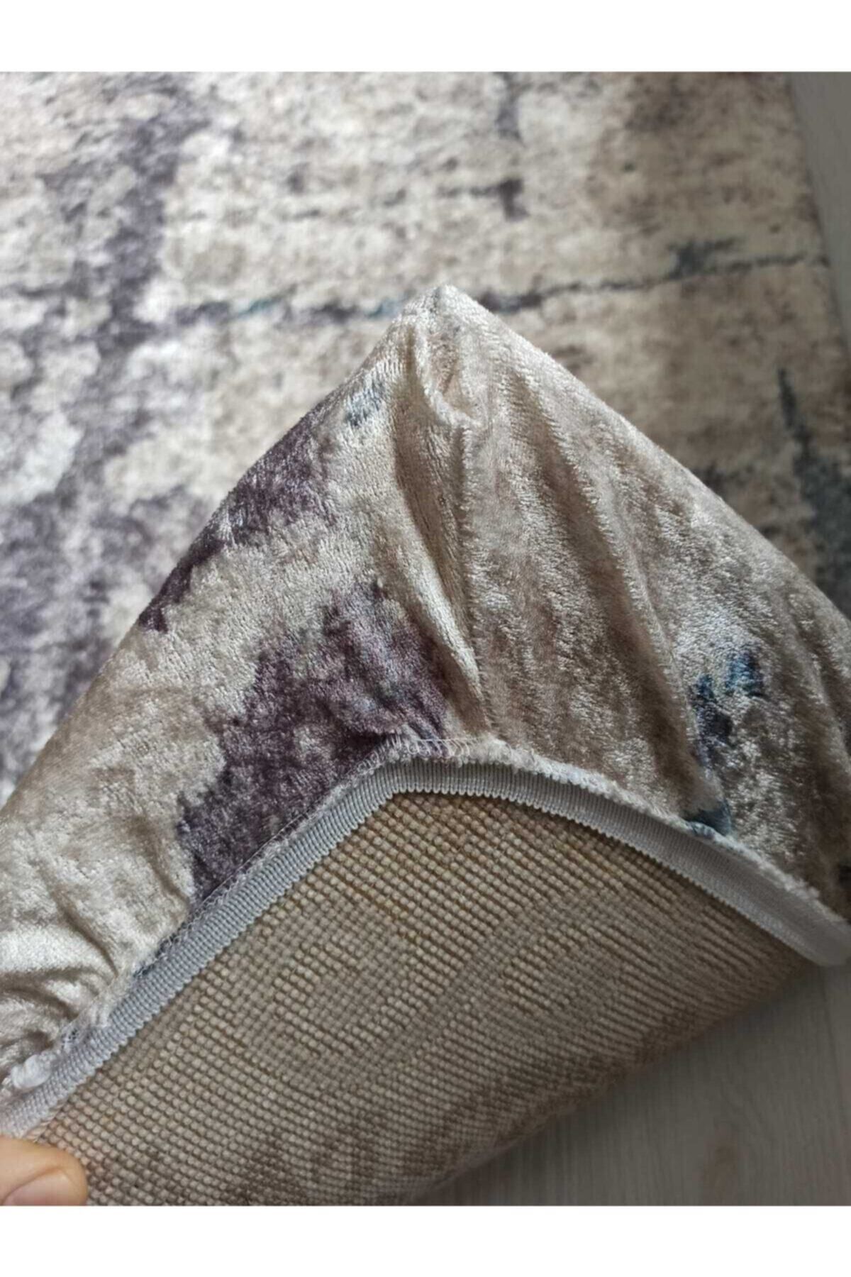 ESPİCAL HOME-Elastic Carpet Cover Made of Soft Velvet Fabric 3