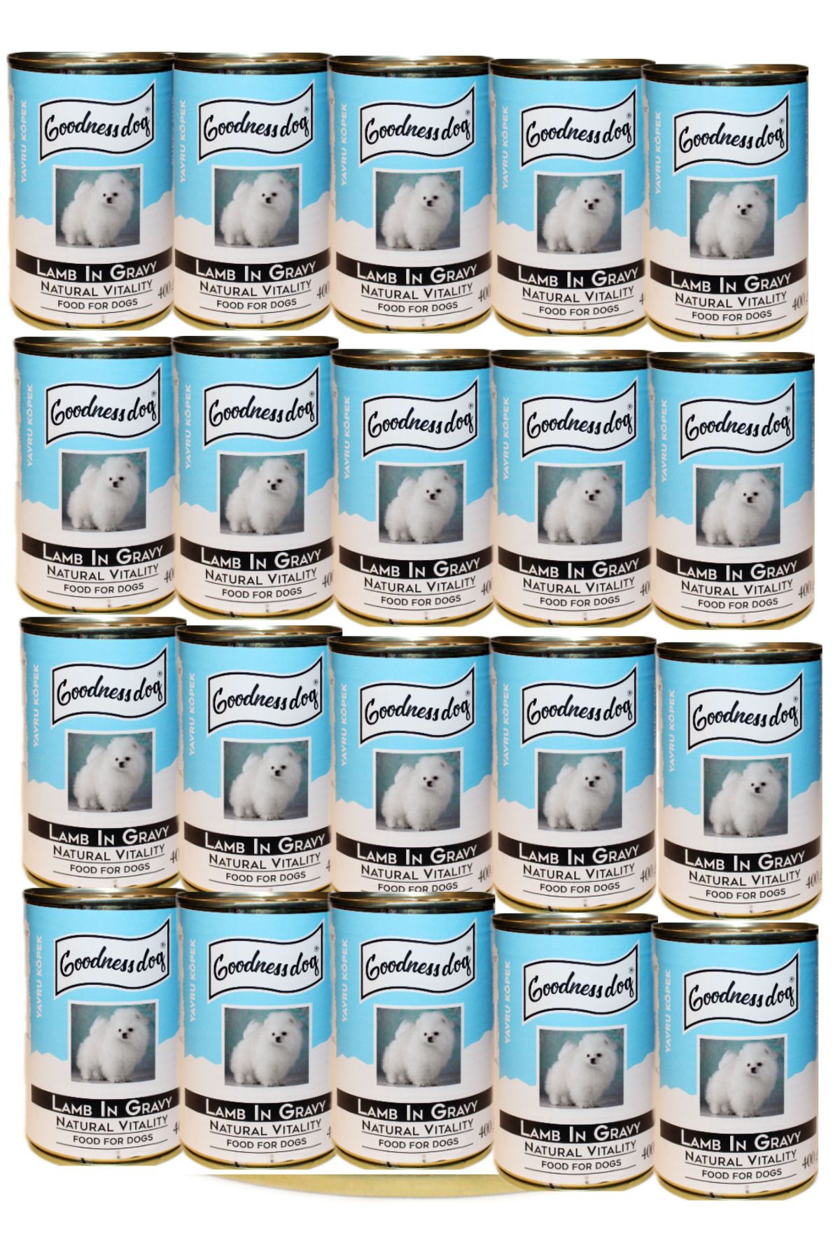 Goodnessdog Yavru Kuzu Etli Gravy Konserve 400Gr X 20'li
