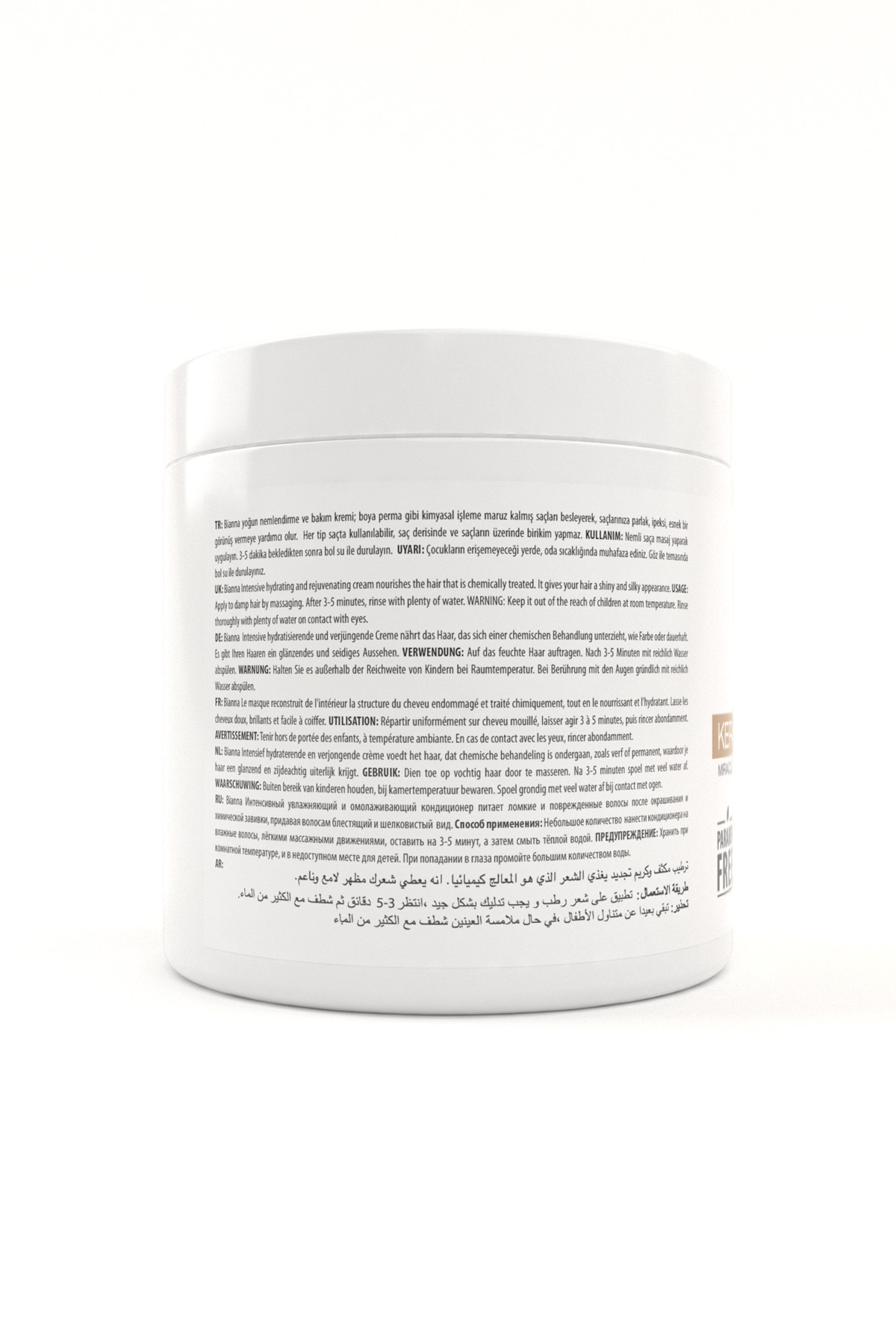 Saç Bakım Kremi Keratin Güçlendiren ve Yenileyen Saç Bakım Kremi - 500 ml — BKYSK3000 — تصویر 5 از 6