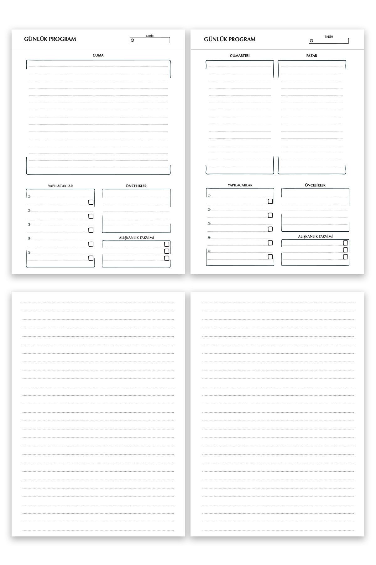 Deep Notebook-Timeless Planner Agenda A5 Spiral Yellow Color Classic Design 8