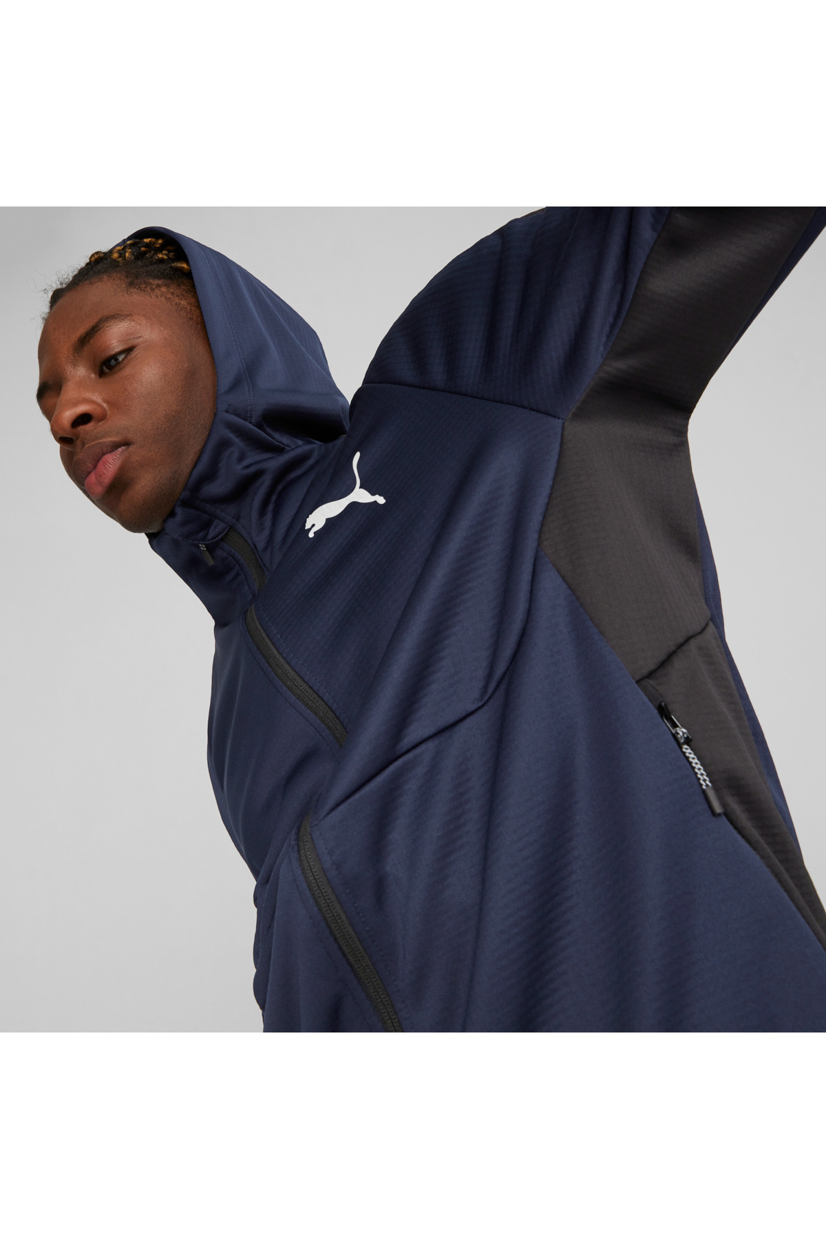 سویشرت مردانه بنفش پوما | TYCHTUZZXN170677436402922 اورجینال - تصویر 4