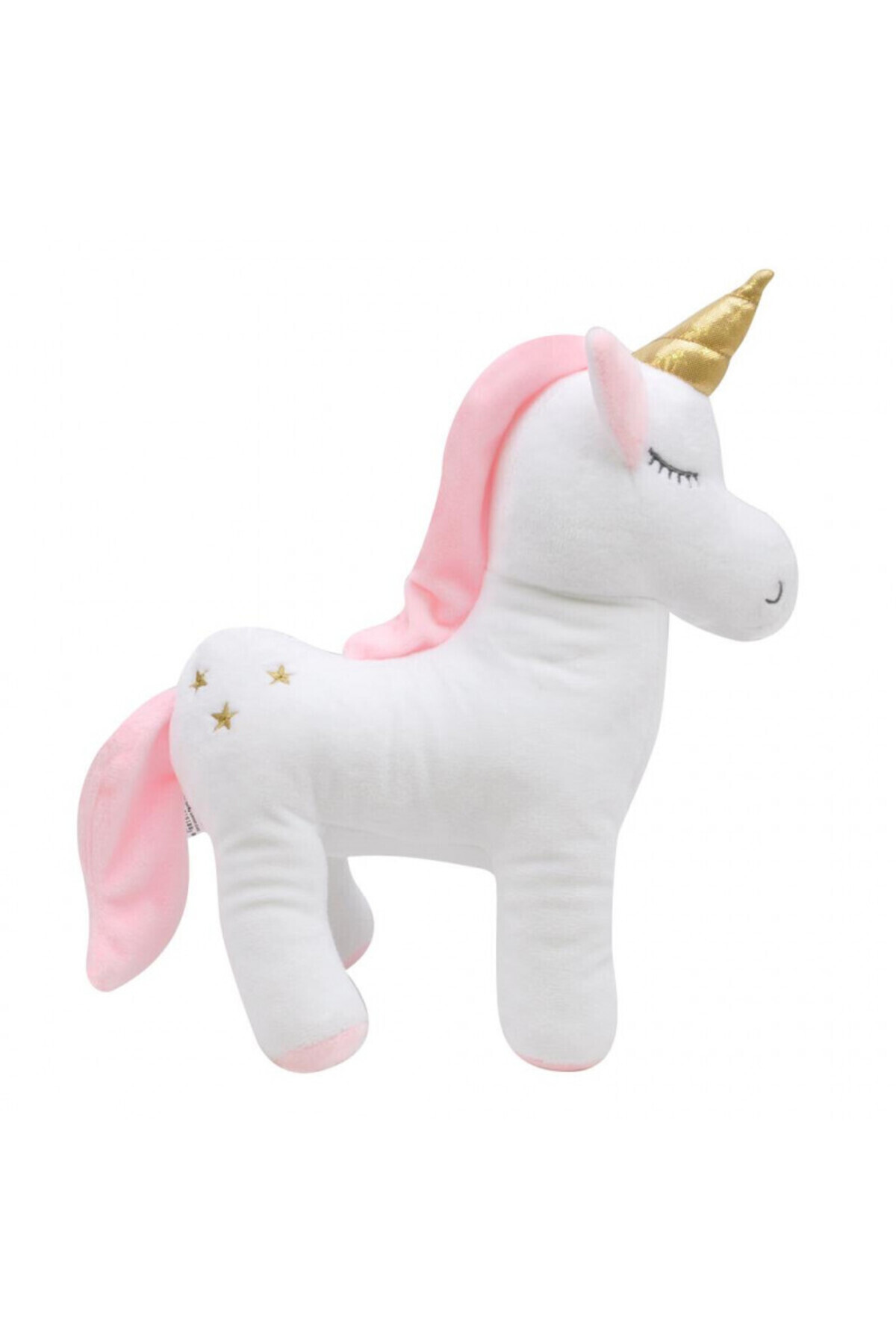 Genel Markalar Peluş Unicorn Figürlü Yastık 33 Cm. (BEYAZ) Uyku Arkadaşı & Oyuncak