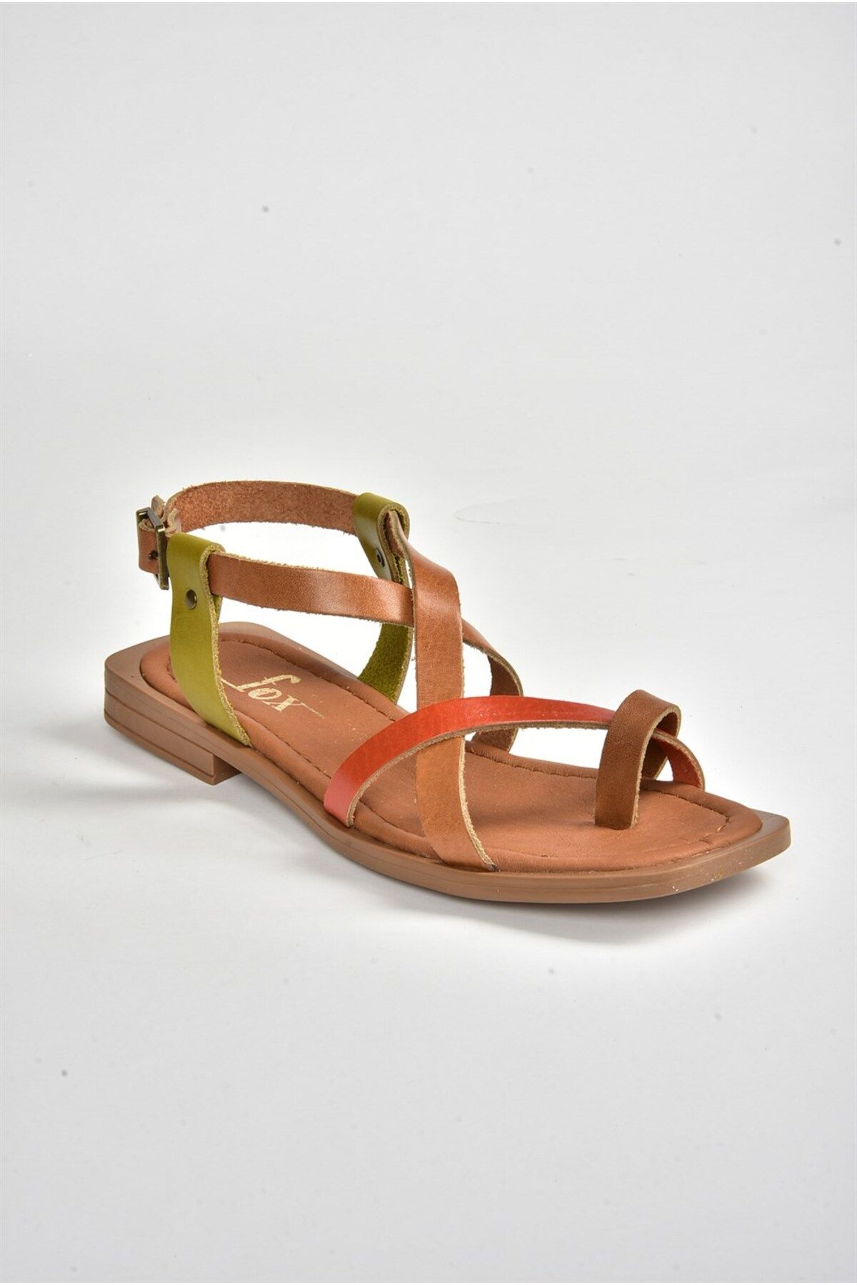 Fox Shoes-Multi Echtleder Flip Flops Damen Sandalen M291841203 6