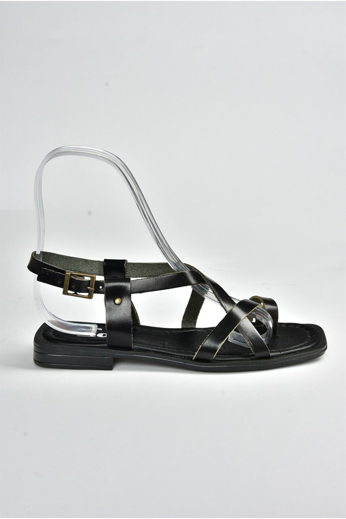 صندل زنانه مشکی Fox Shoes | M2918412 اورجینال - تصویر 4