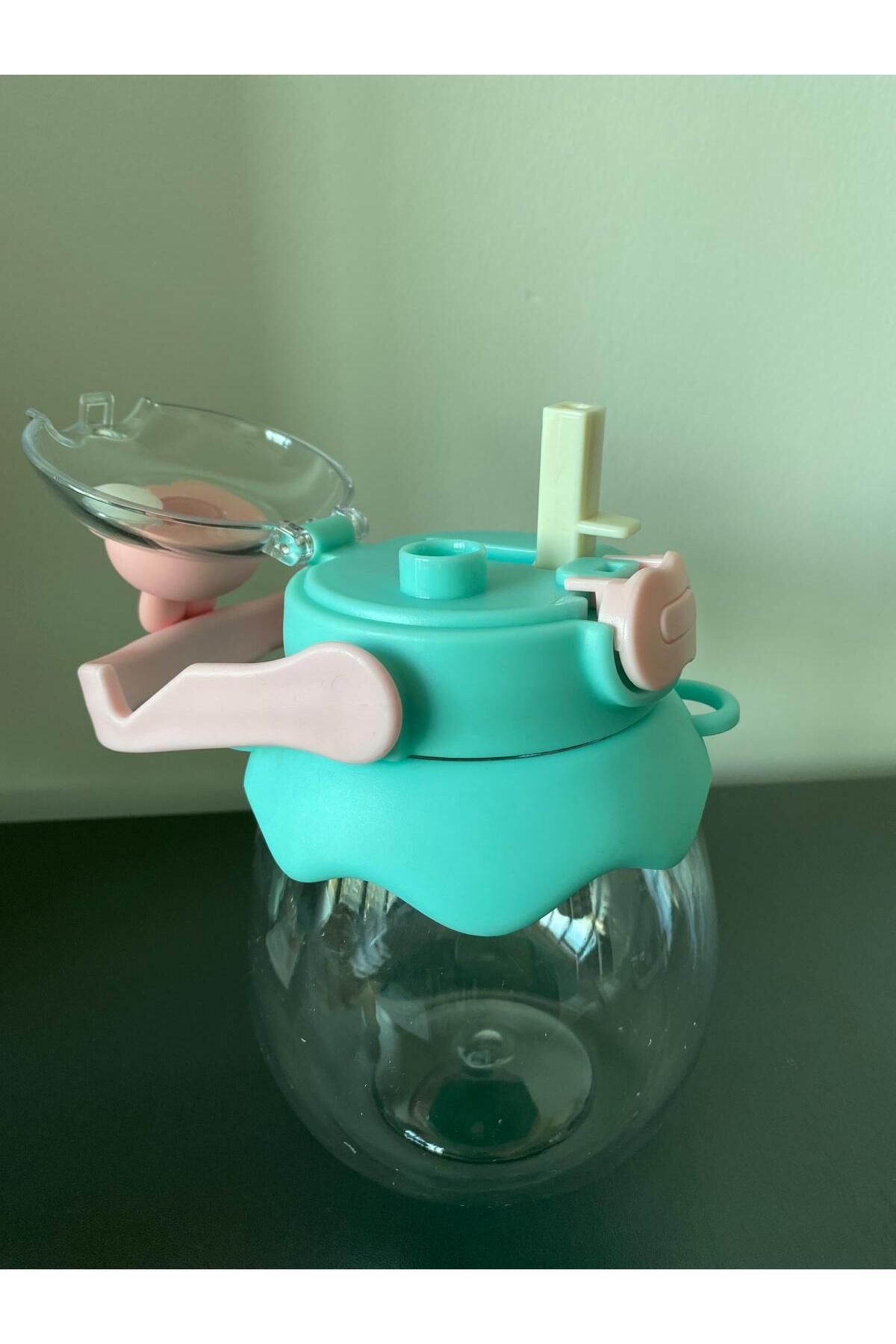 BLA GROUP-BPA-Free Rabbit Figured Eared Water Bottle & Flask with 3D Sticker and Hanging Phone Holder 7