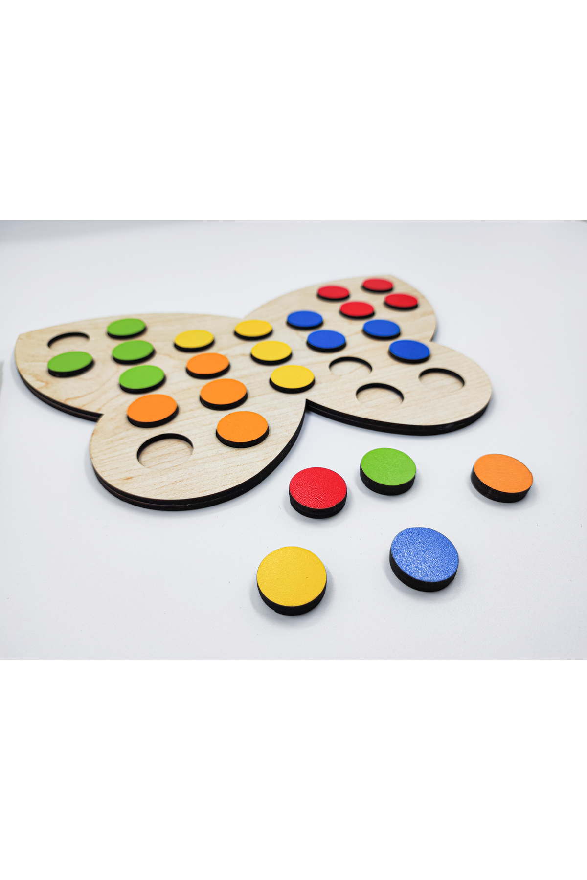 İCONS Dikkat Geliştirme Renk Eşleştirme Oyunu (Kelebek) + 25 Oyun Kartı ile fotoğrafı 3 (önizleme)