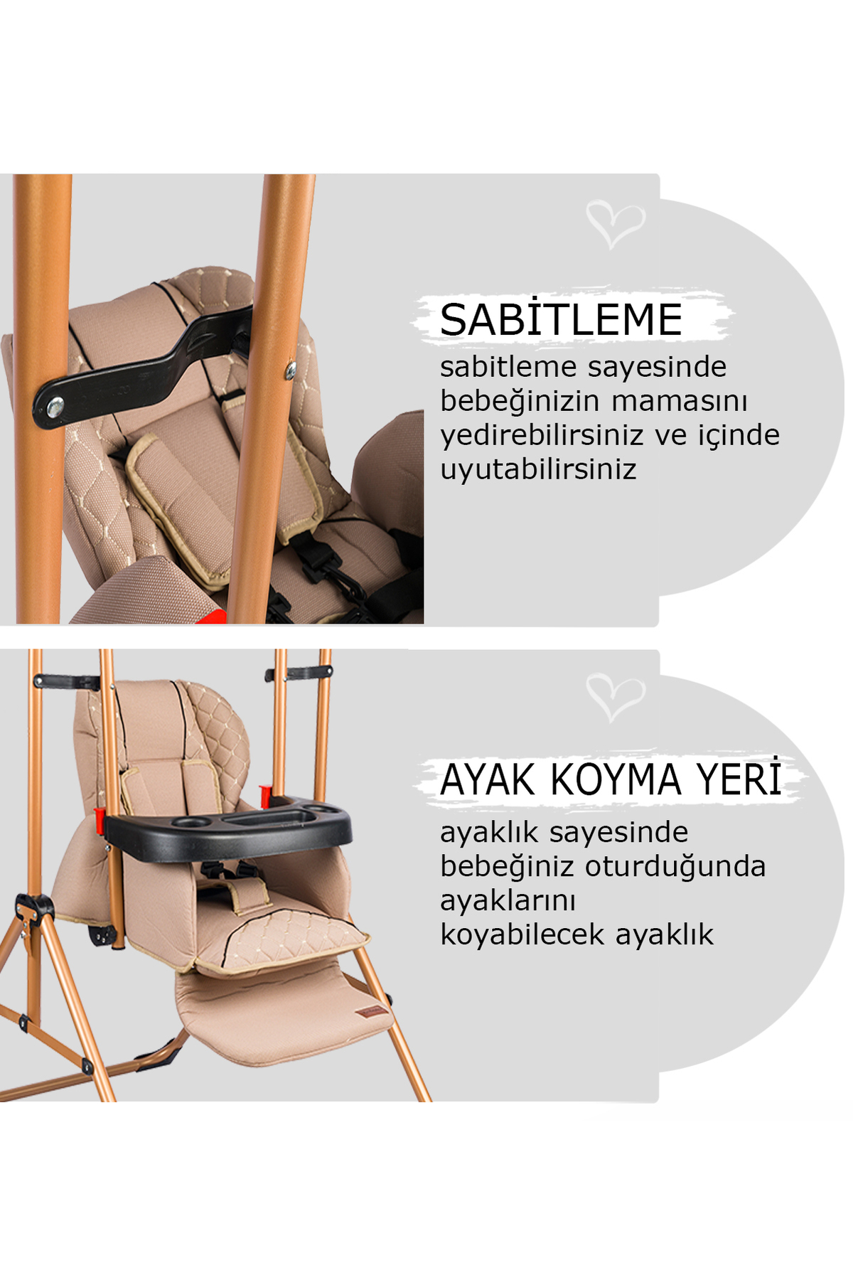 Baby Home 850 Cup Mama Sandalyesi Salıncak Bebek Çocuk Salıncağı. fotoğrafı 3 (önizleme)