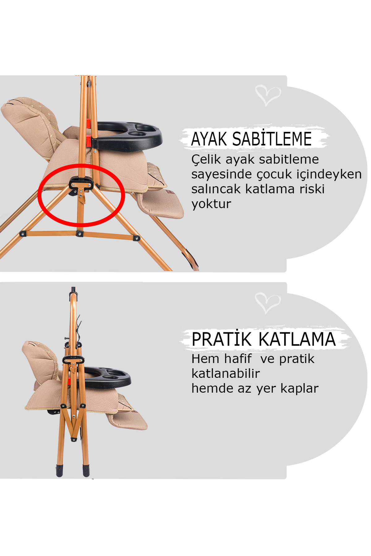 Baby Home 850 Cup Mama Sandalyesi Salıncak Bebek Çocuk Salıncağı. fotoğrafı 6 (önizleme)