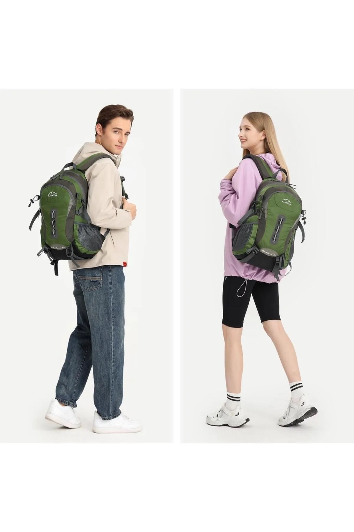 کوله پشتی زنانه آبی سرمه ای C-active | 8692 اورجینال - تصویر 4