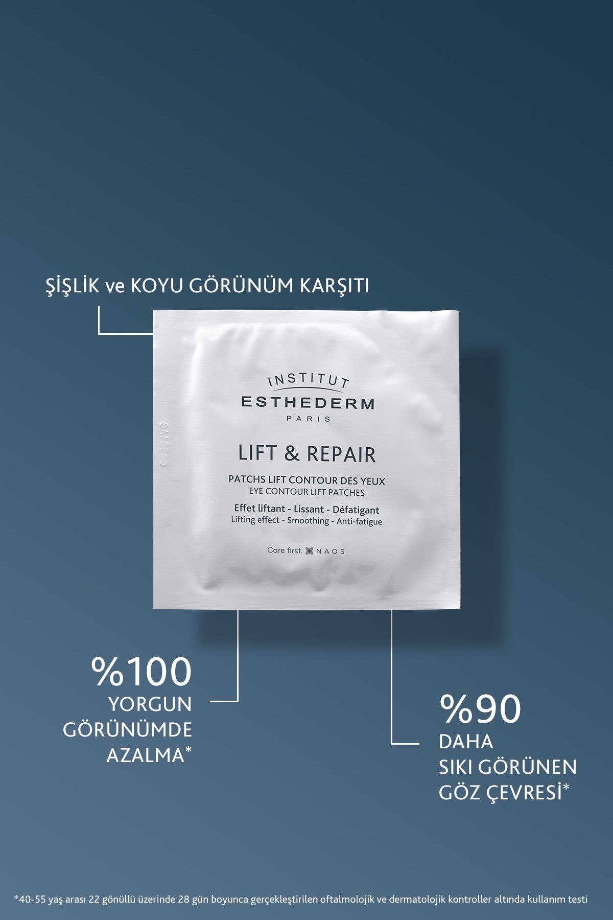 INSTITUT ESTHEDERM پتچ‌های جلوگیری از خستگی و چین و چروک S.O.S ماسک چشم 2X10