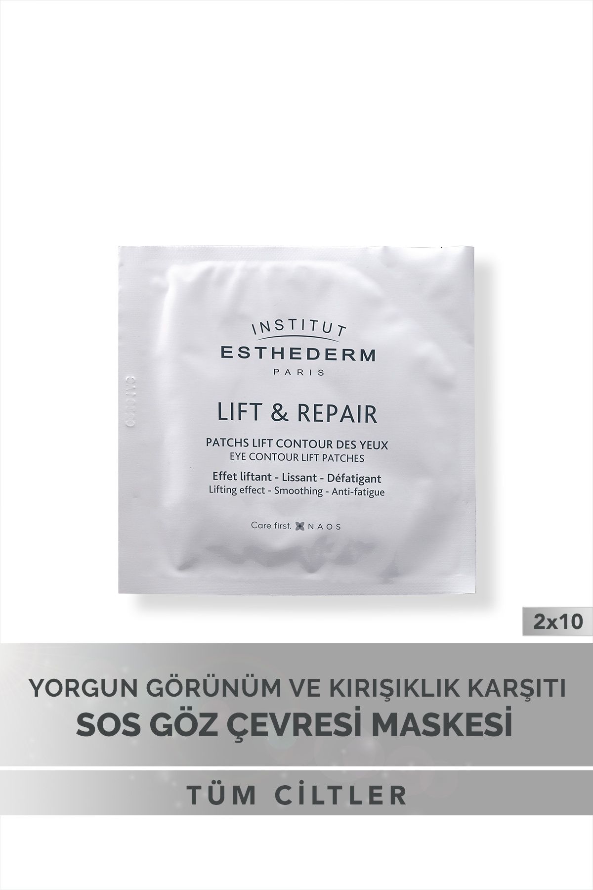 INSTITUT ESTHEDERM پتچ‌های جلوگیری از خستگی و چین و چروک S.O.S ماسک چشم 2X10