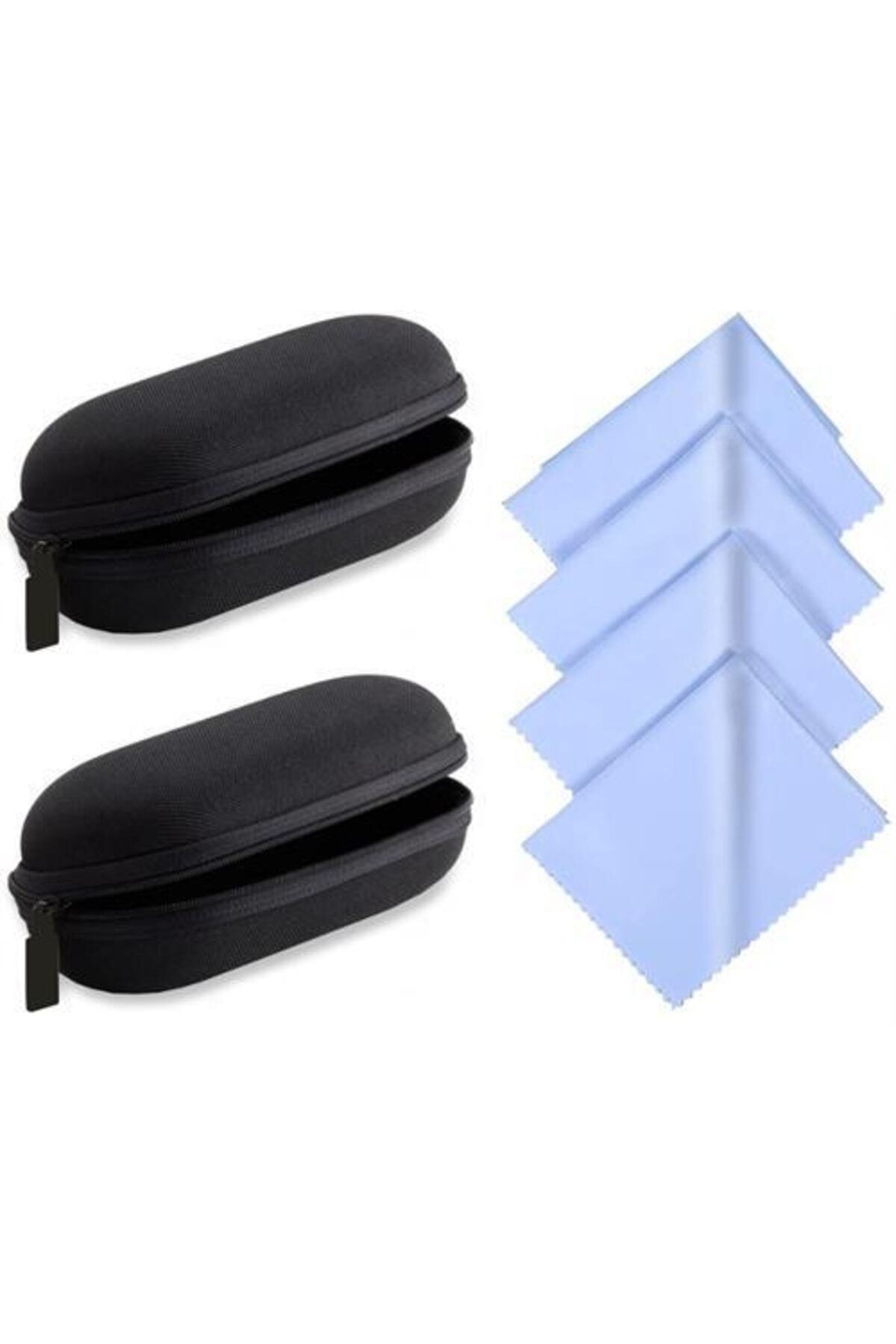 Bizzarini 2 Adet Güneş Gözlüğü Kılıfı 2 Adet Bez
