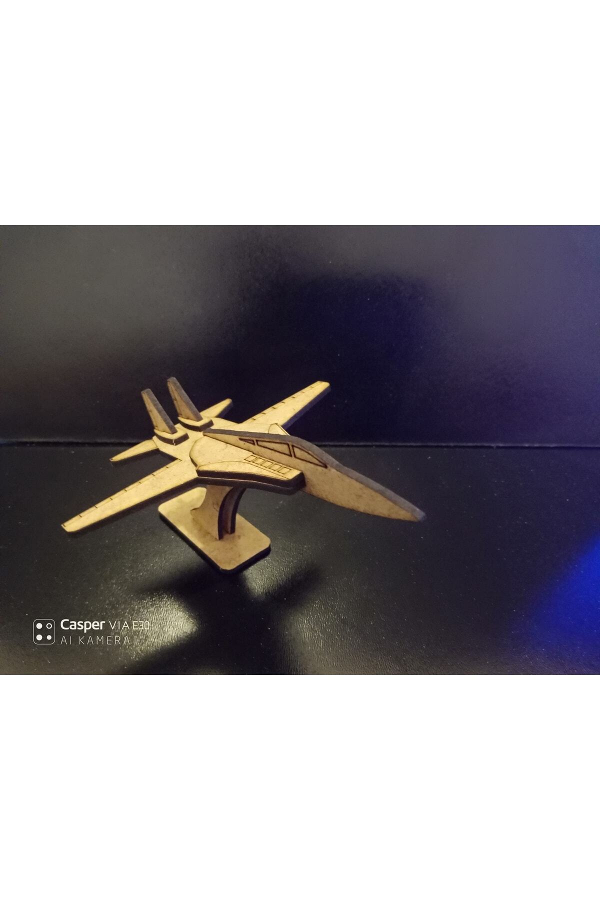 TLR hobi Ahşap Uçak Maketi F14 Tomcat - Montaj Basit, Dikkatli