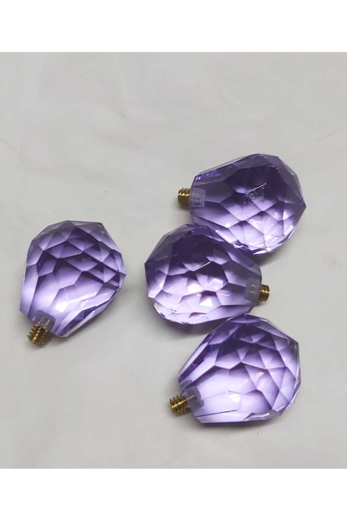 Metal Vidalı Kristal top taş