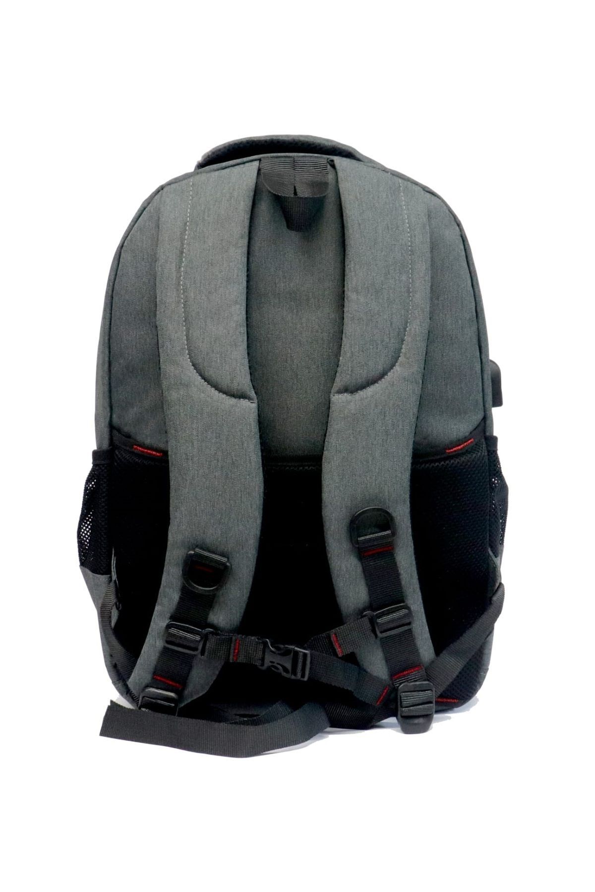 کوله پشتی زنانه خاکستری Case Club | Sırt Çantası-04 اورجینال - تصویر 3