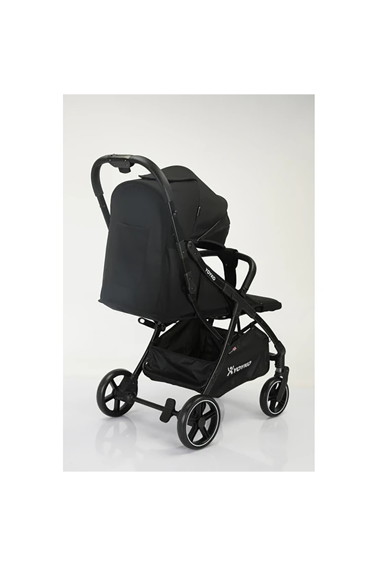 Yoyko Yeni Max Kabin Boy Tek Elle Otomatik Katlanan Pratik Bebek Arabası Siyah fotoğrafı 4 (önizleme)