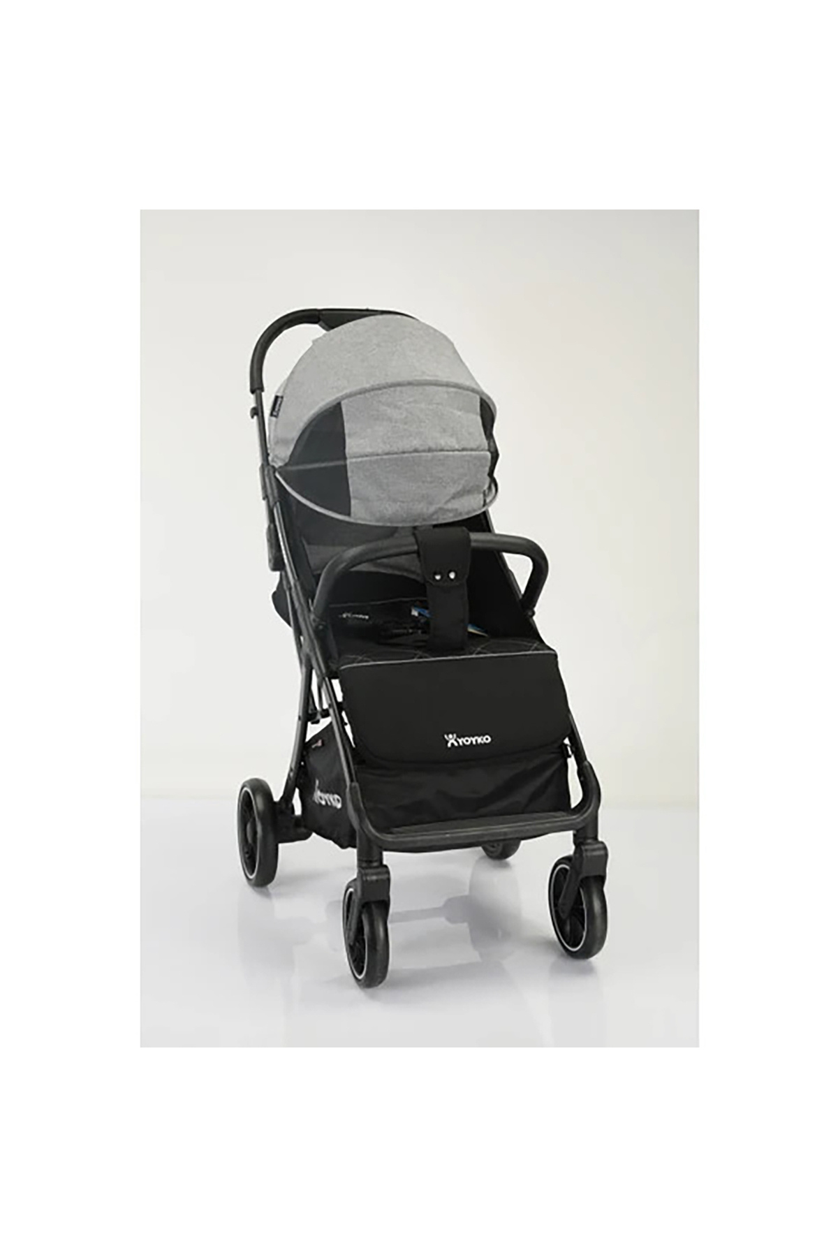 Yoyko Yeni Max Kabin Boy Tek Elle Otomatik Katlanan Pratik Bebek Arabası Siyah fotoğrafı 4 (önizleme)