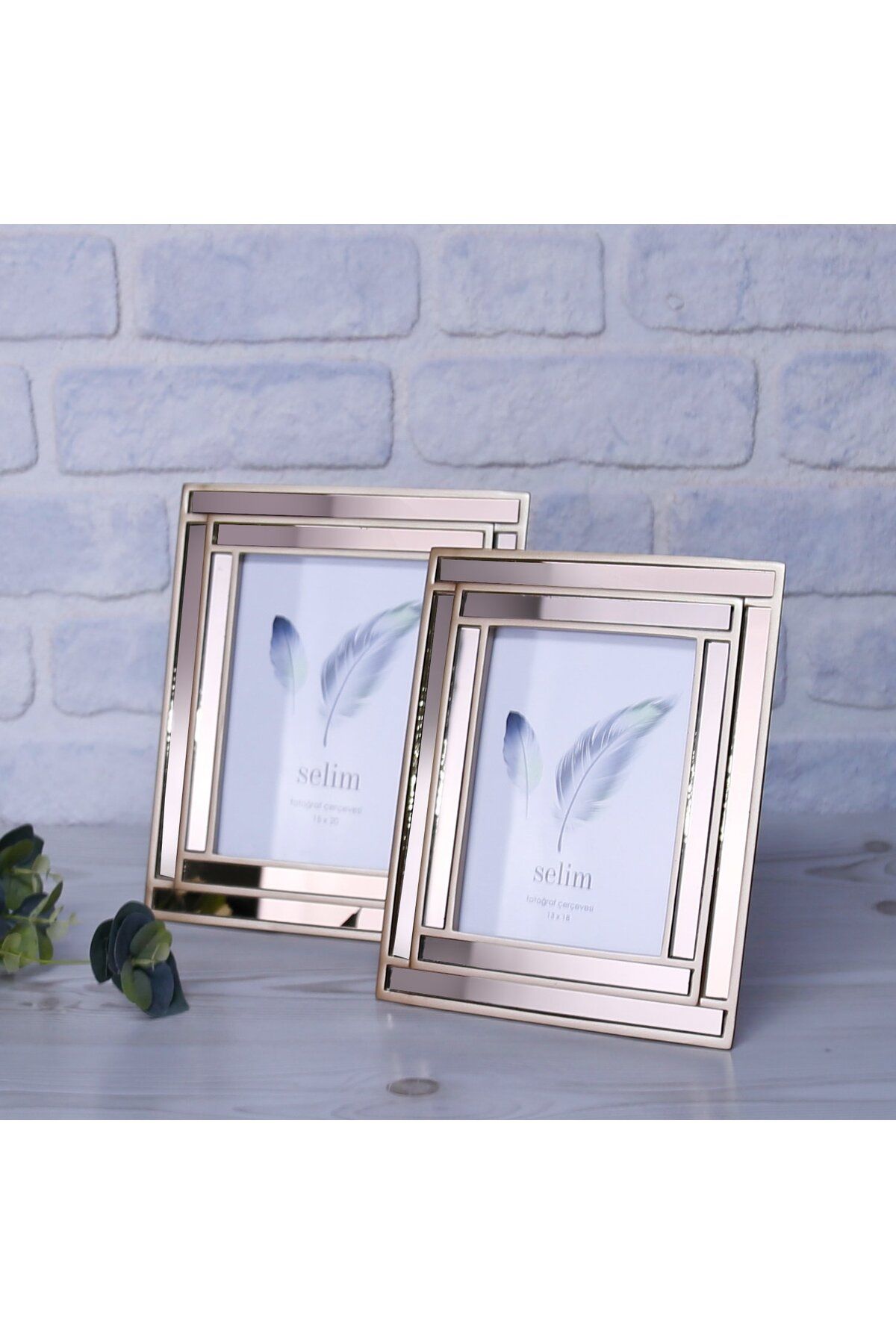 Selim-15x20 Lara Mirrored Frame Mink 3