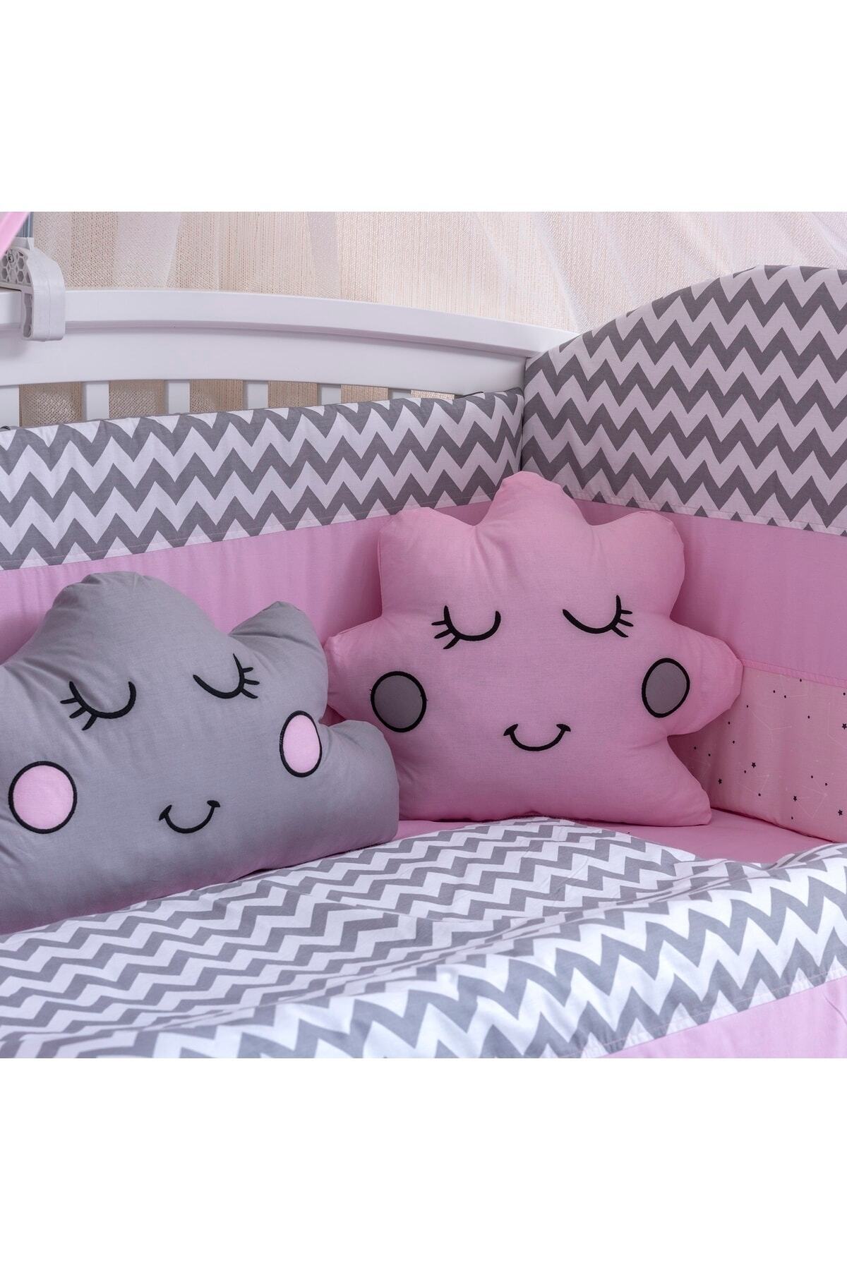Mini Baby Bebek Uyku Seti Figürlü Pembe Cibinliksiz 9 Parça Bebek Uyku Seti fotoğrafı 2 (önizleme)