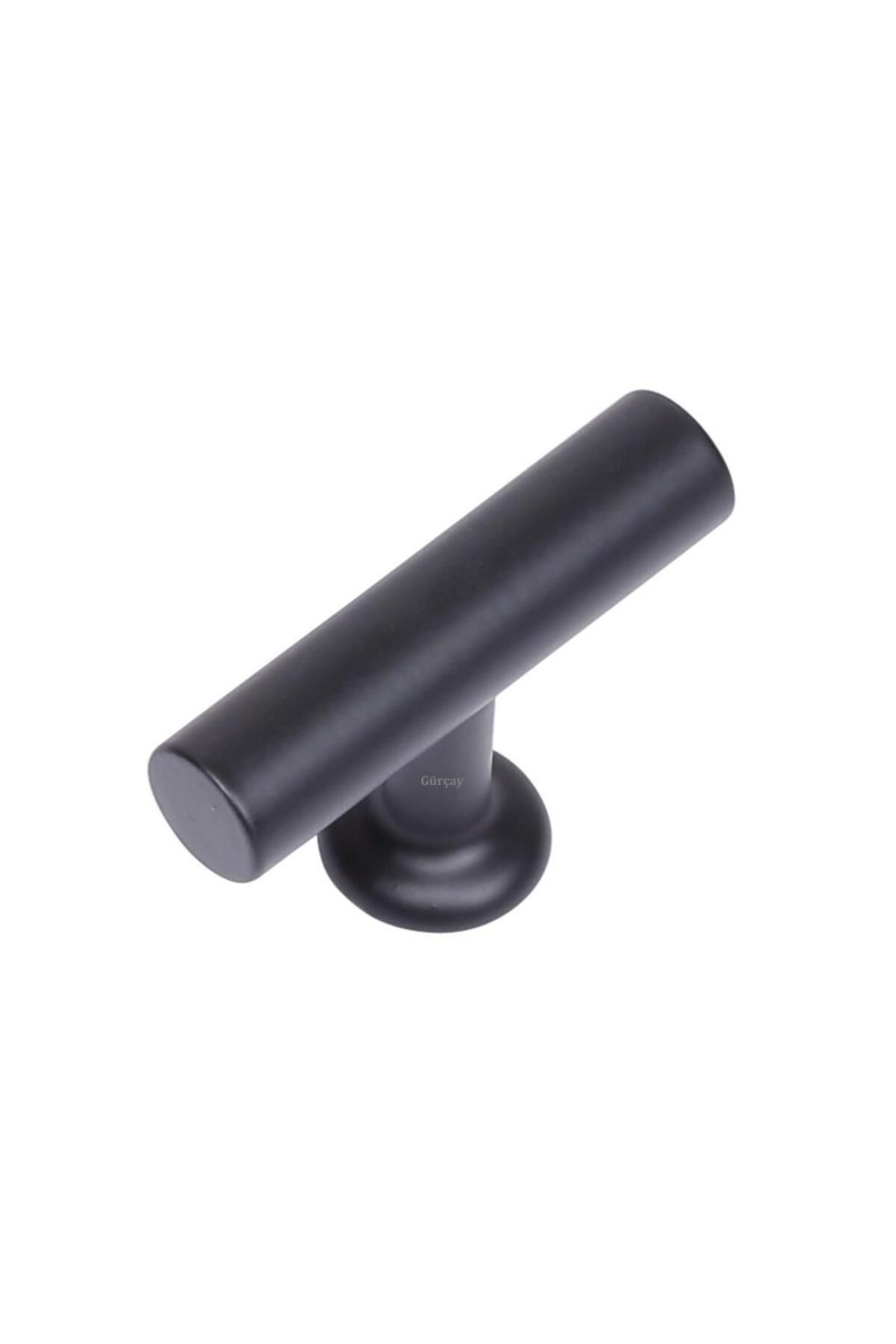 Gürçay-Πολυτελές μαύρο κουμπί Eva Handle (2 τεμάχια) 2