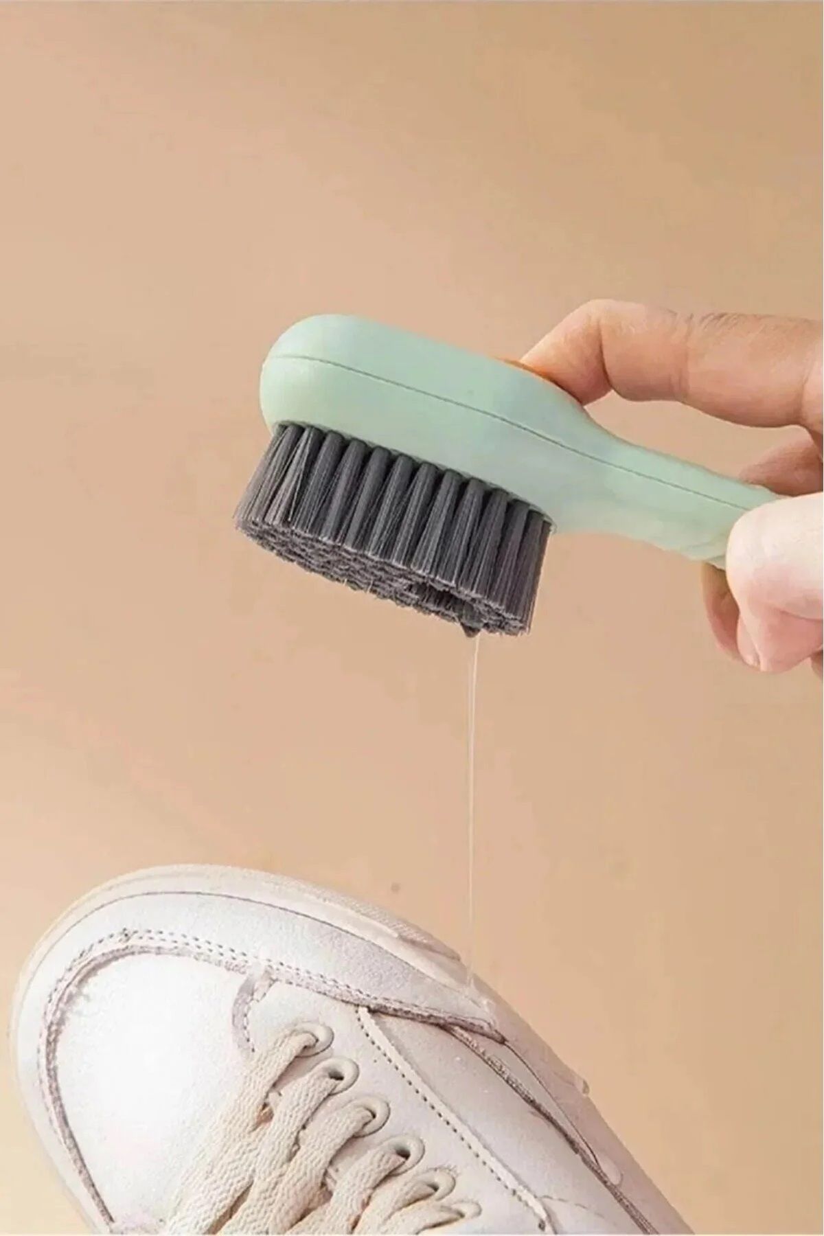 AKCAKESE-Practical Hand Cleaning Brush with Multi-Purpose Detergent Container | Shoe Boot Cleaning Washing Brush 2