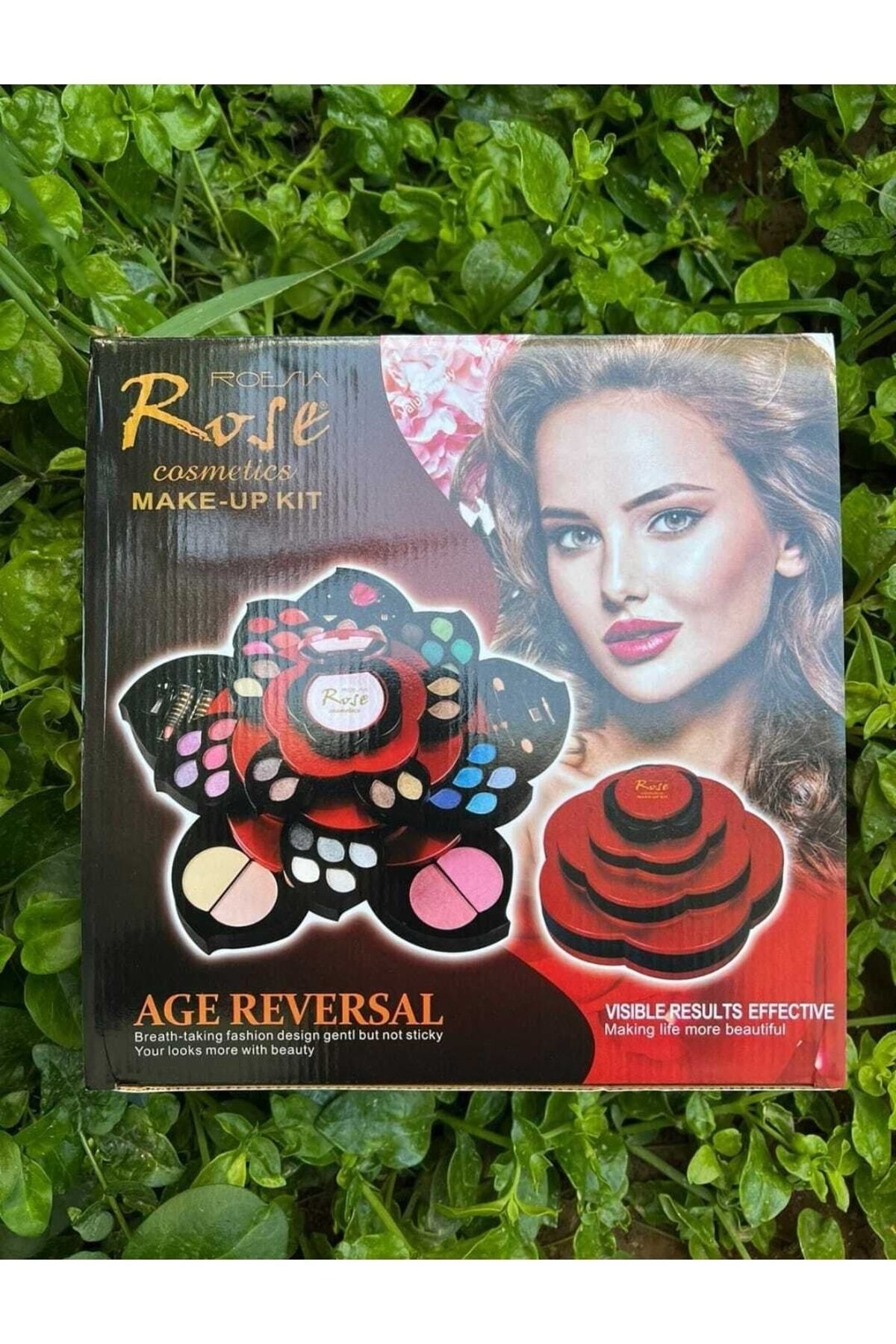 Makyaj Seti - Rose Gül Model Makyaj Seti - Çeyizlik Makyaj Seti Orta Boy X