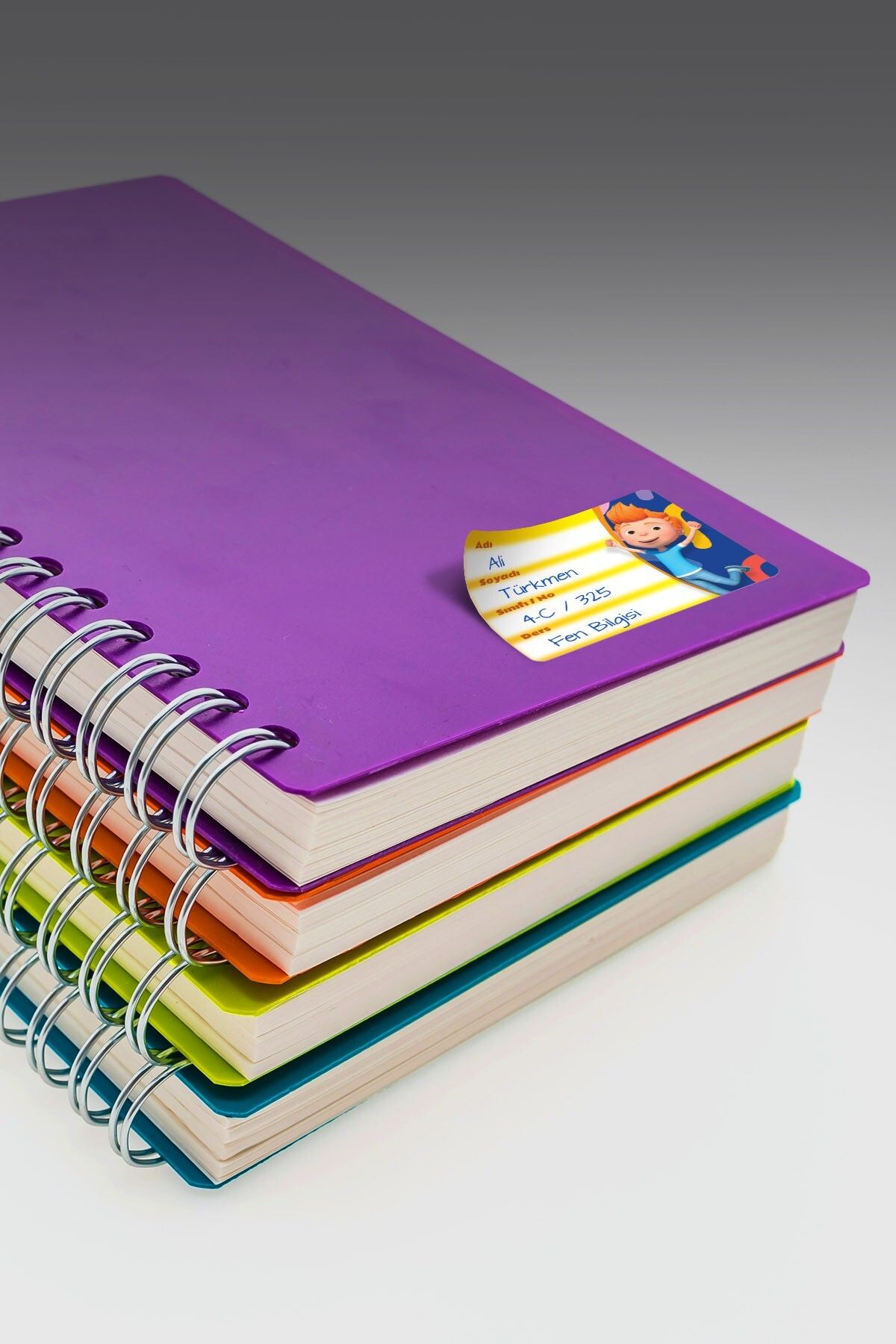 Aslan-School Label, Notebook Label 12 Pieces 1