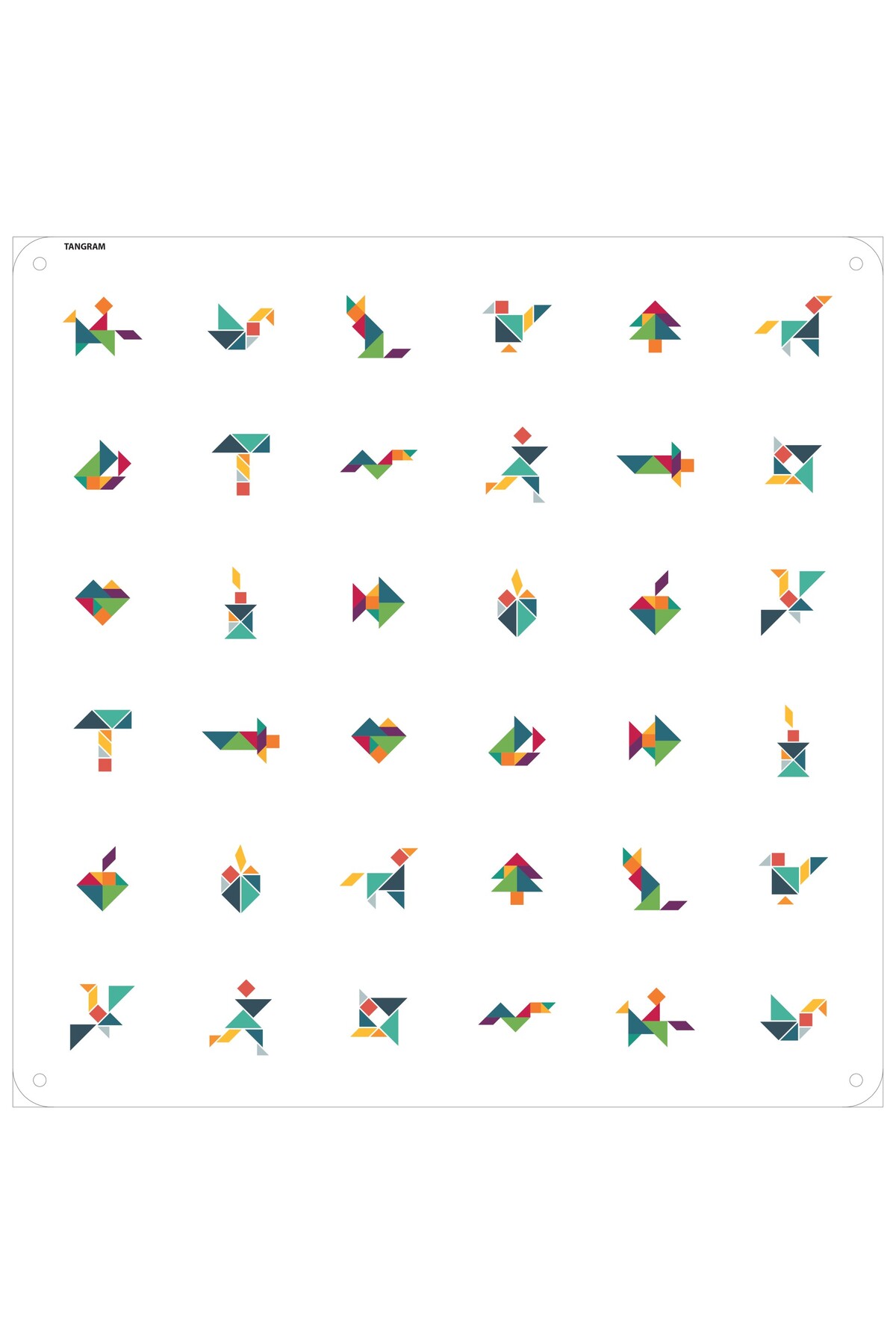 Artikel Mdf Montessori Oyunu Eşleştirme Oyun Kartları 4 Adet Tangram Oyun Kartı, Hafıza Kartı fotoğrafı 5 (önizleme)