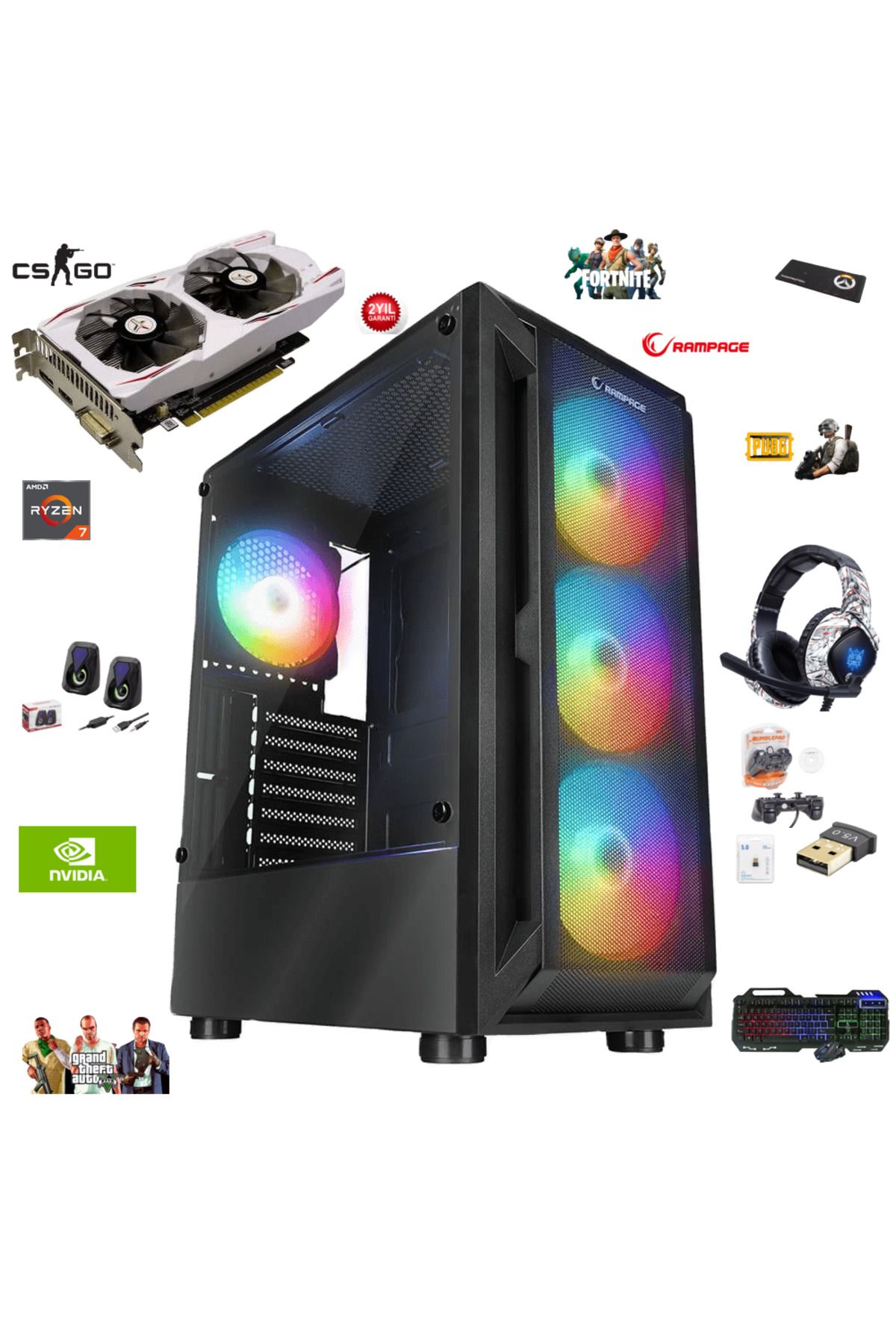 Ryzen 7 2700x gtx 1050 ti top