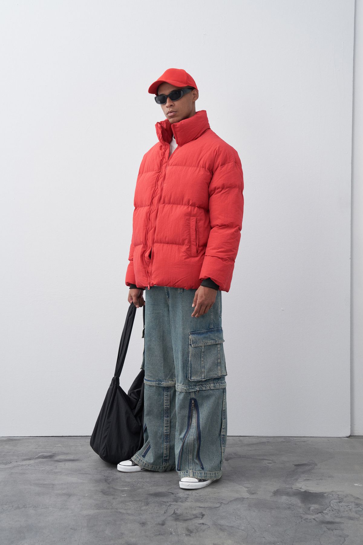 Zara red deals puffer coat