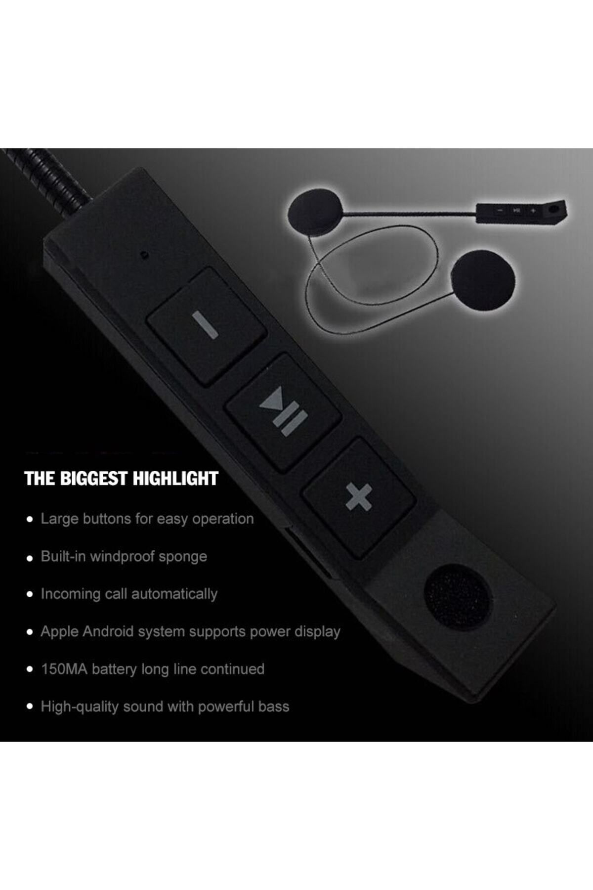 PİNK İTHALAT Wireless Earphone Bt11 Bluetooth Motosiklet Kask Kulaklığı
