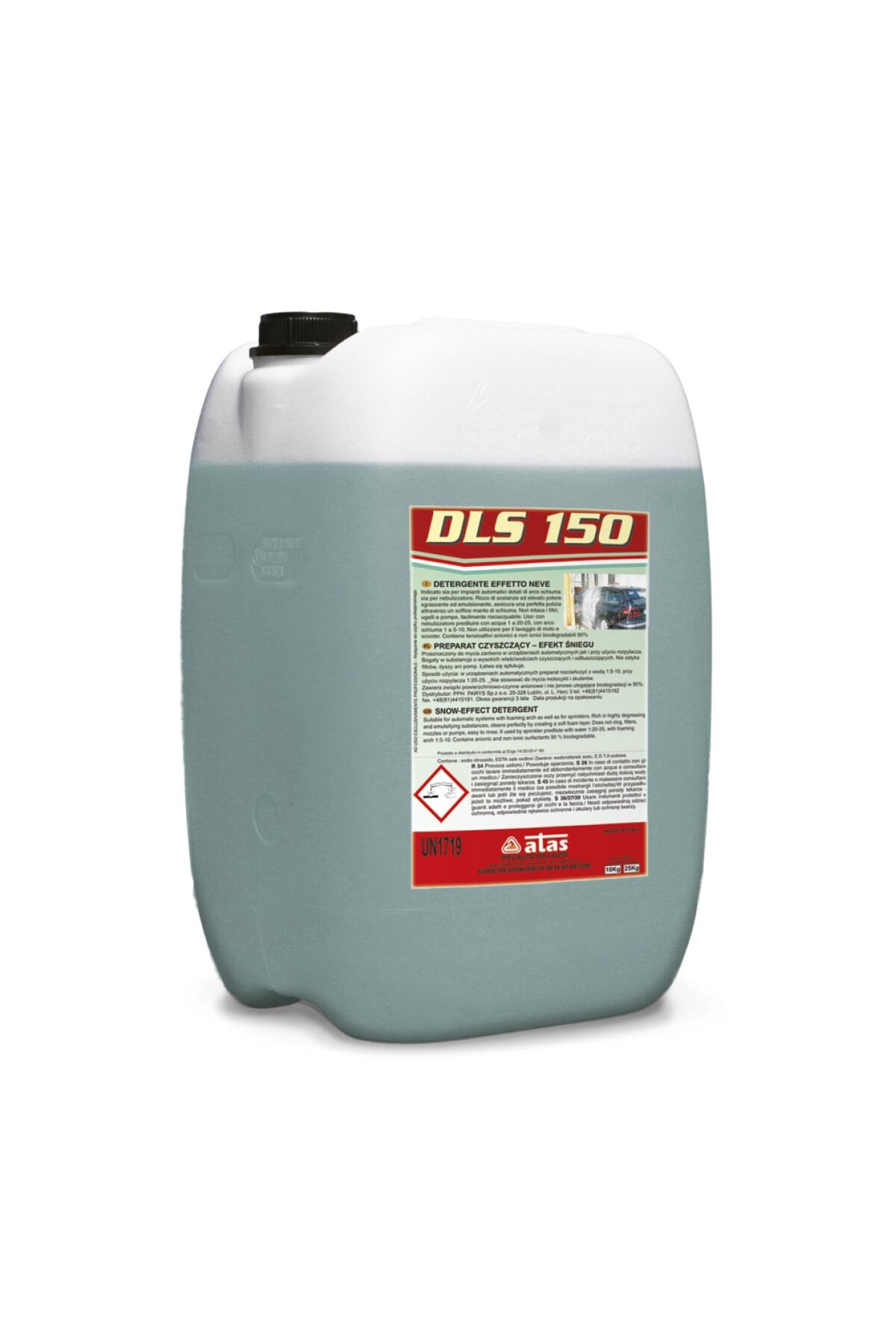 İtalyan ATAS Dls150 5kg Cilalı Fırçasız Yıkama Şampuanı Kışlık Kar Köpük