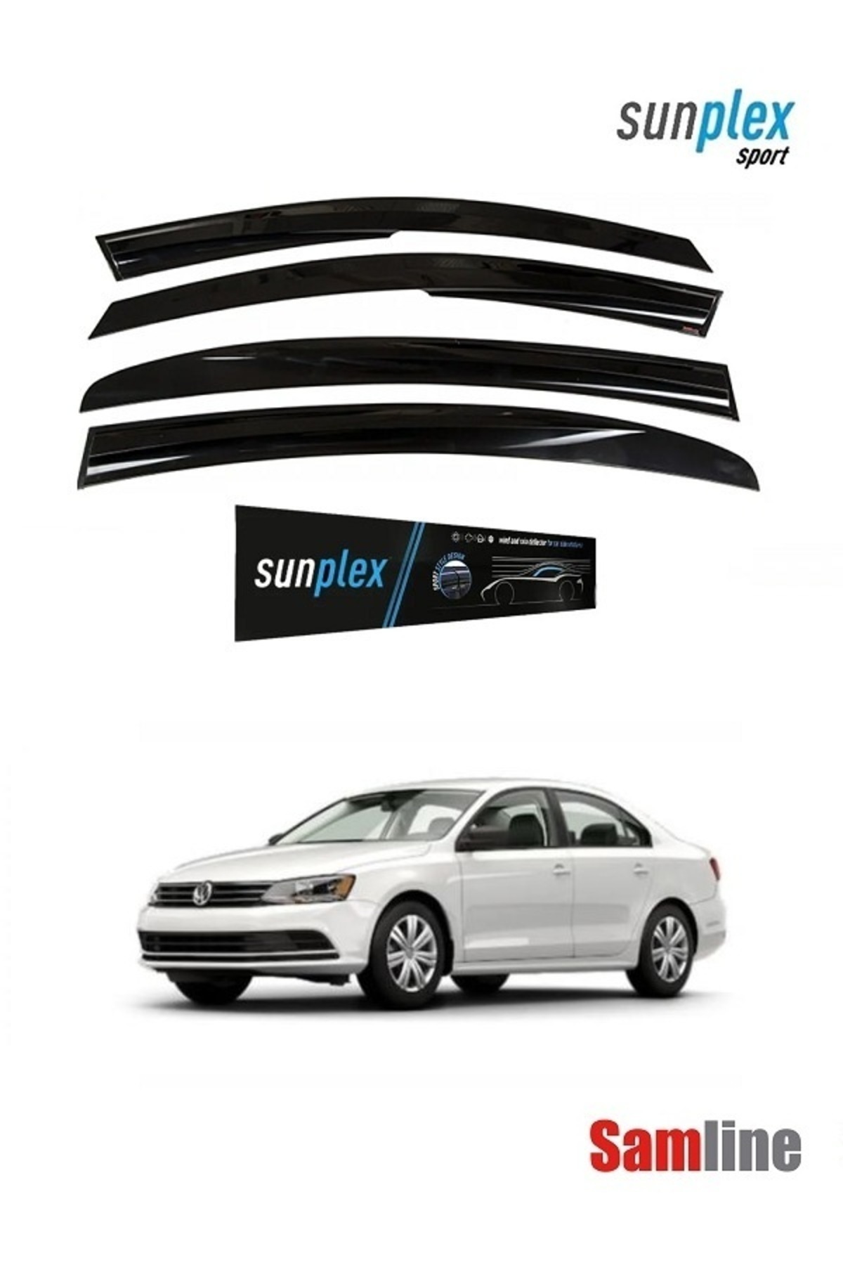 SUNPLEX Vw Jetta (2014-2017) Cam Rüzgarlığı Makyajlı Kasa 2014-2015 ...