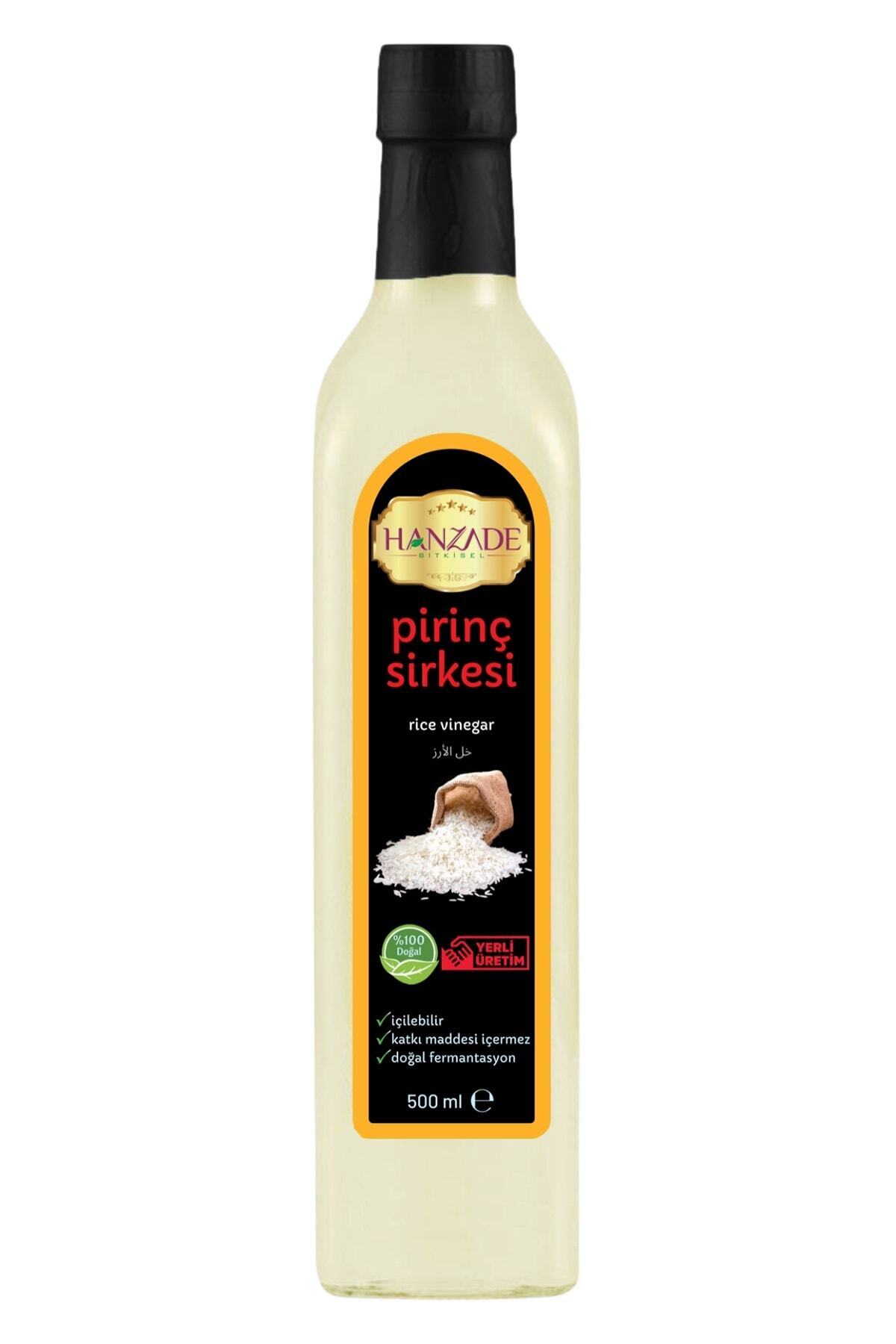 Hanzade Bitkisel Pirinç Sirkesi 500 ml Doğal Fermante Içilebilir Katkısız Cam Şişe Rice Vinegar (PE-325490) - Fiyatı, Yorumları