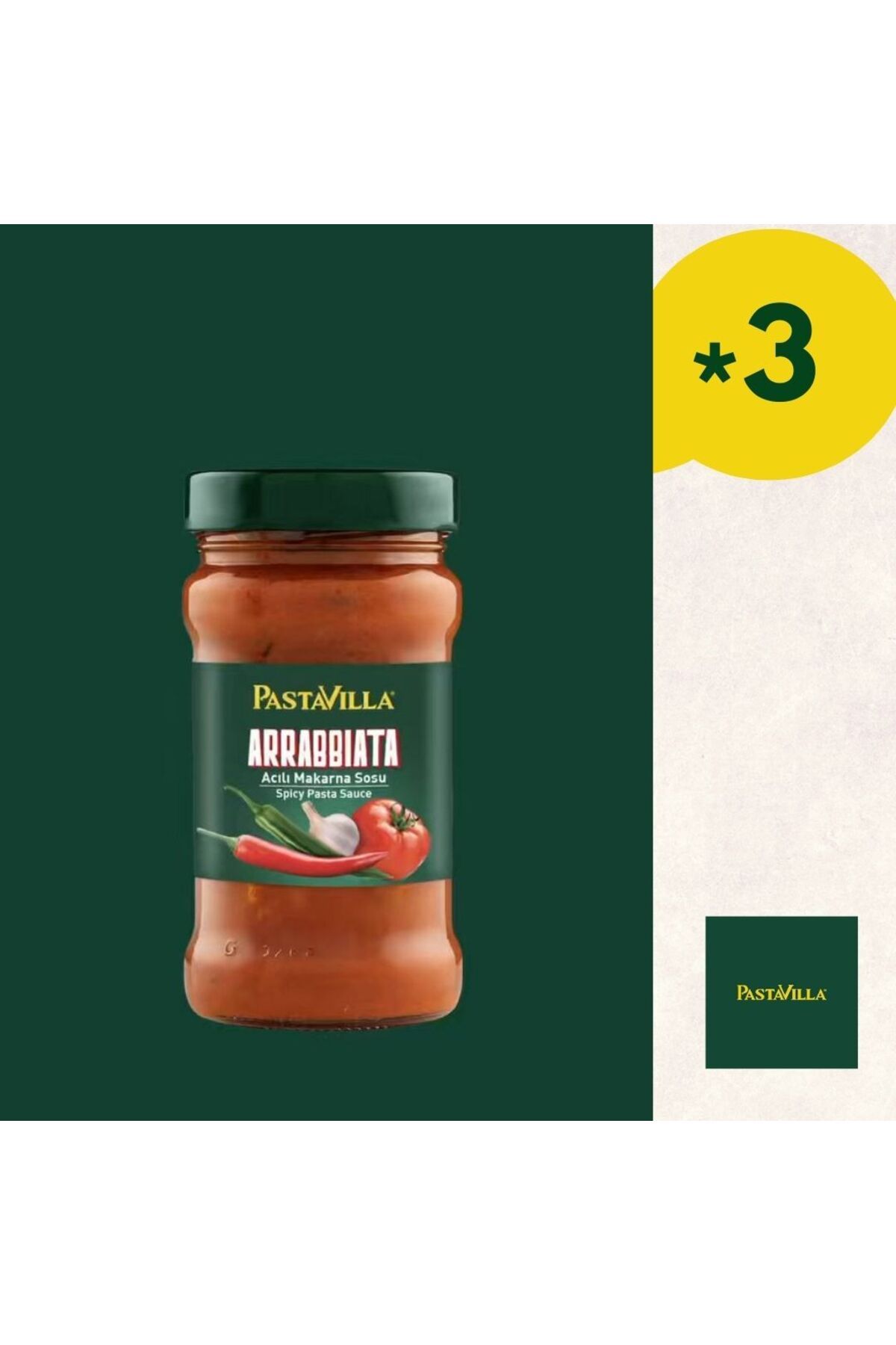 Pastavilla Arrabbiata Makarna Sosu 300 Gr. - 3 * 300 Gr.