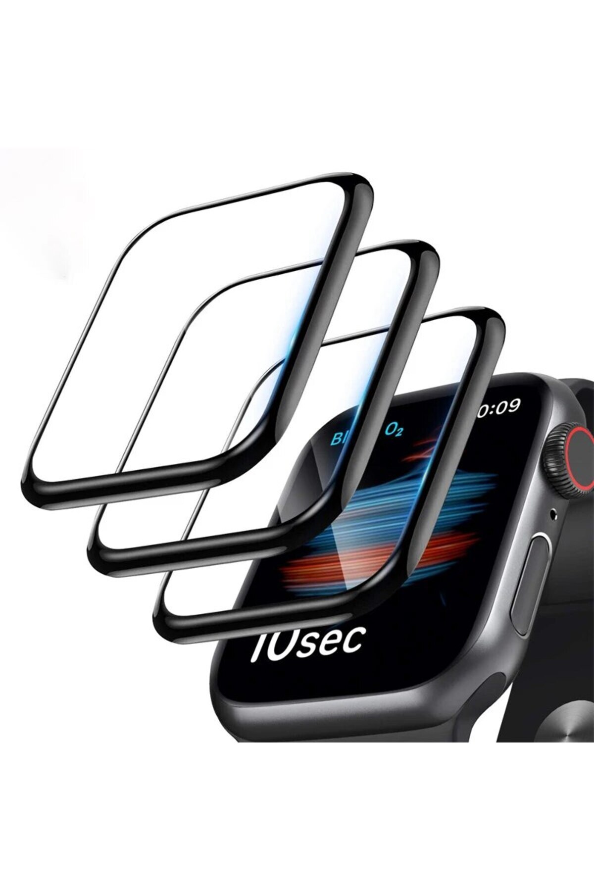 Apple Watch 44mm Uyumlu Koruyucu Ekranı Tam Kaplayan Parmak İzi Bırakmayan Nano 3D Mat Ekran Koruma
