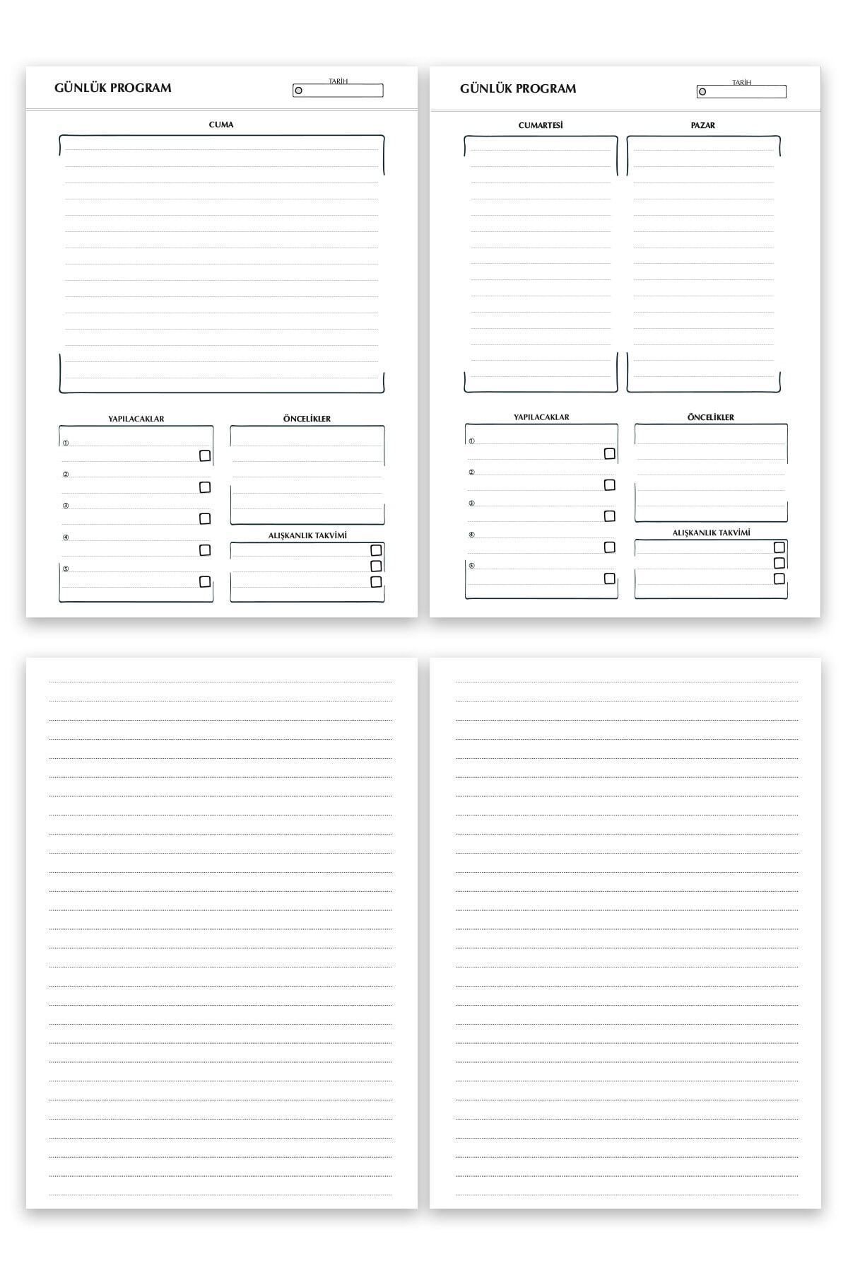 Deep Notebook-Timeless Planner Agenda A5 Spiral Color Transition Colorful Design 8