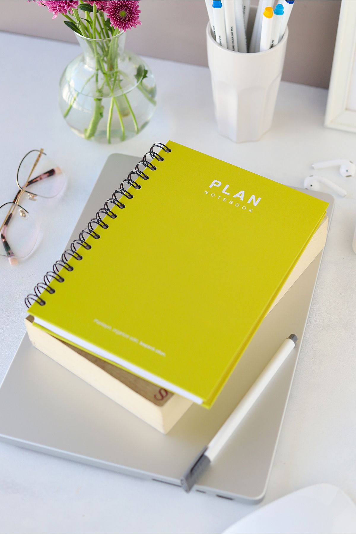 Deep Notebook-Timeless Planner Agenda A5 Spiral Yellow Color Classic Design 2