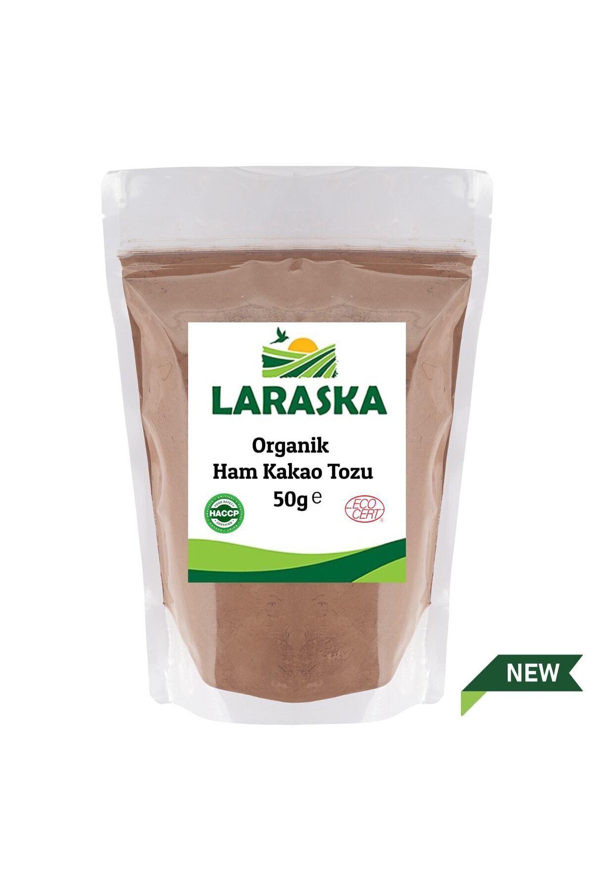 Laraska Organik Organik Ham Kakao Tozu 50g - Certified Organic Raw Cacao Powder